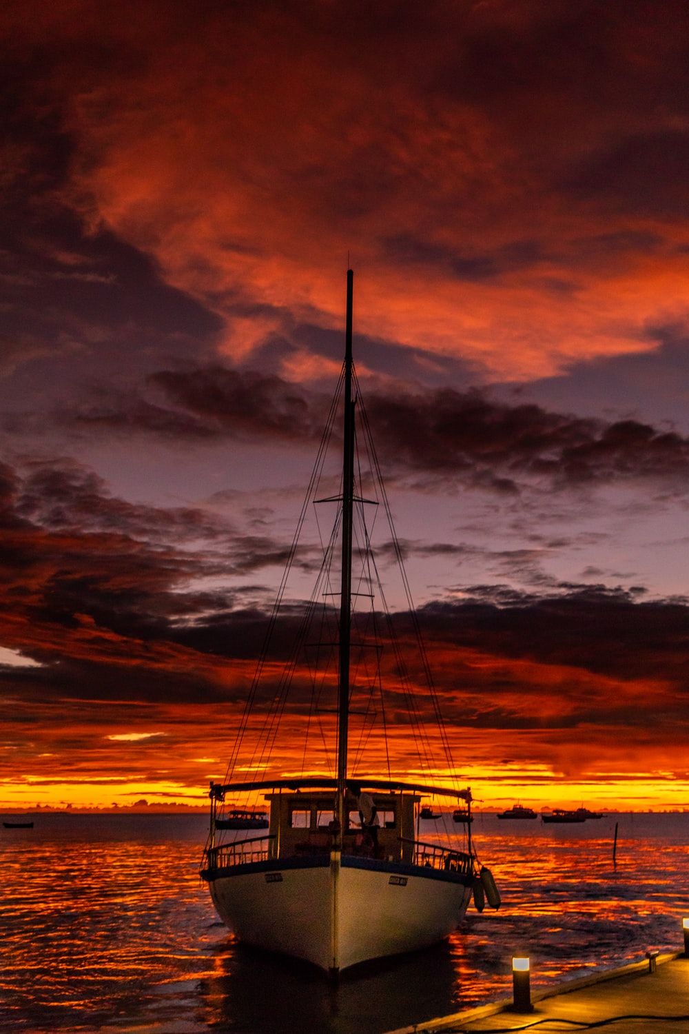 Boat Sunset Picture. Download Free Image
