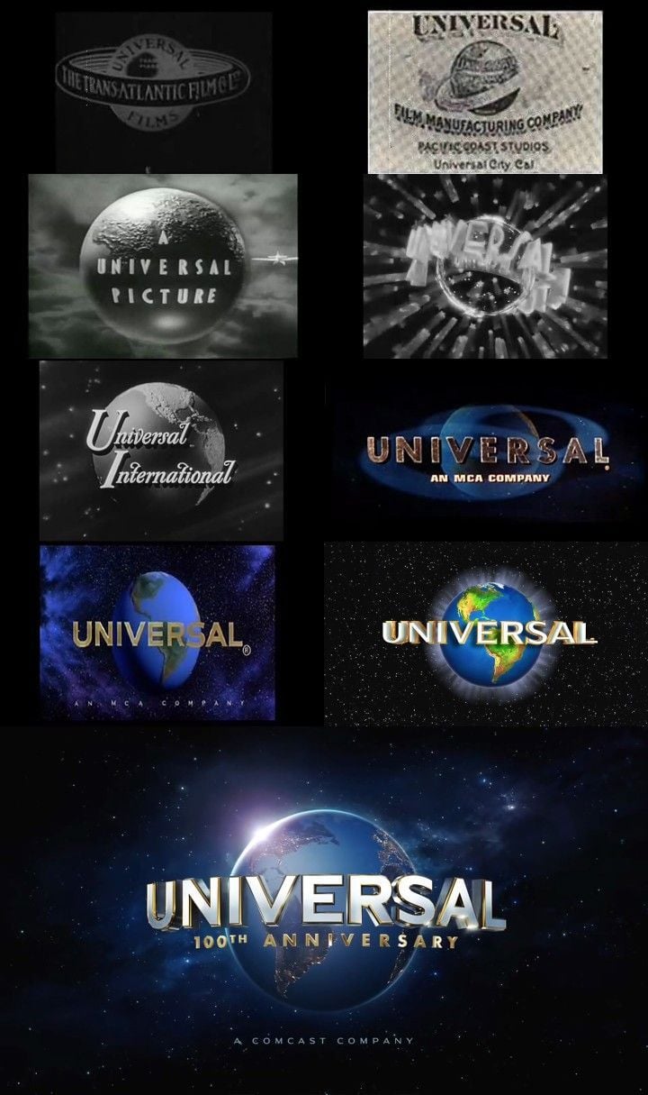 Evolution of the Universal Logo. Picture logo, Pet branding, Studio logo