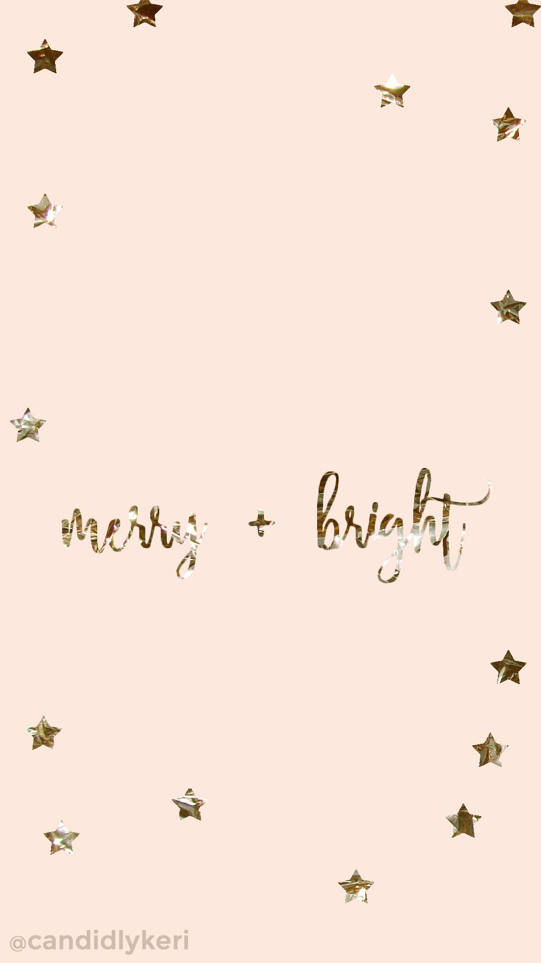 Merry and Bright gold foil pink stars background wallpaper you can down. Christmas phone wallpaper, Wallpaper iphone christmas, Free christmas wallpaper downloads
