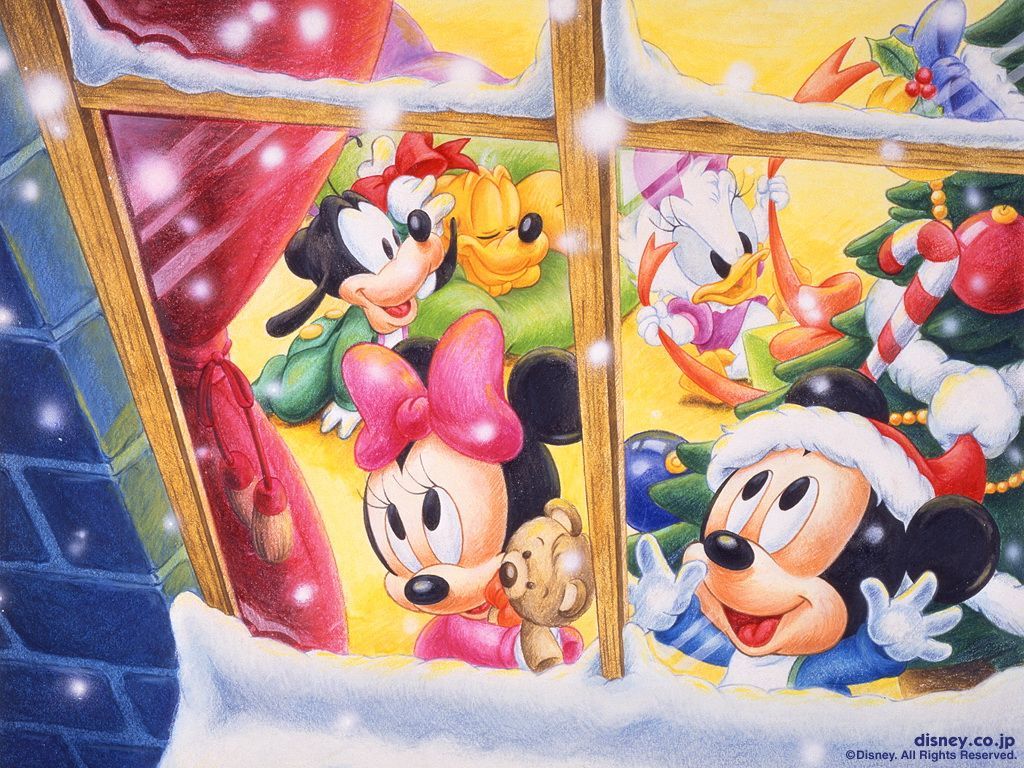 Disney Christmas Wallpaper [1024x768]. Disney characters christmas, Disney christmas, Disney characters wallpaper