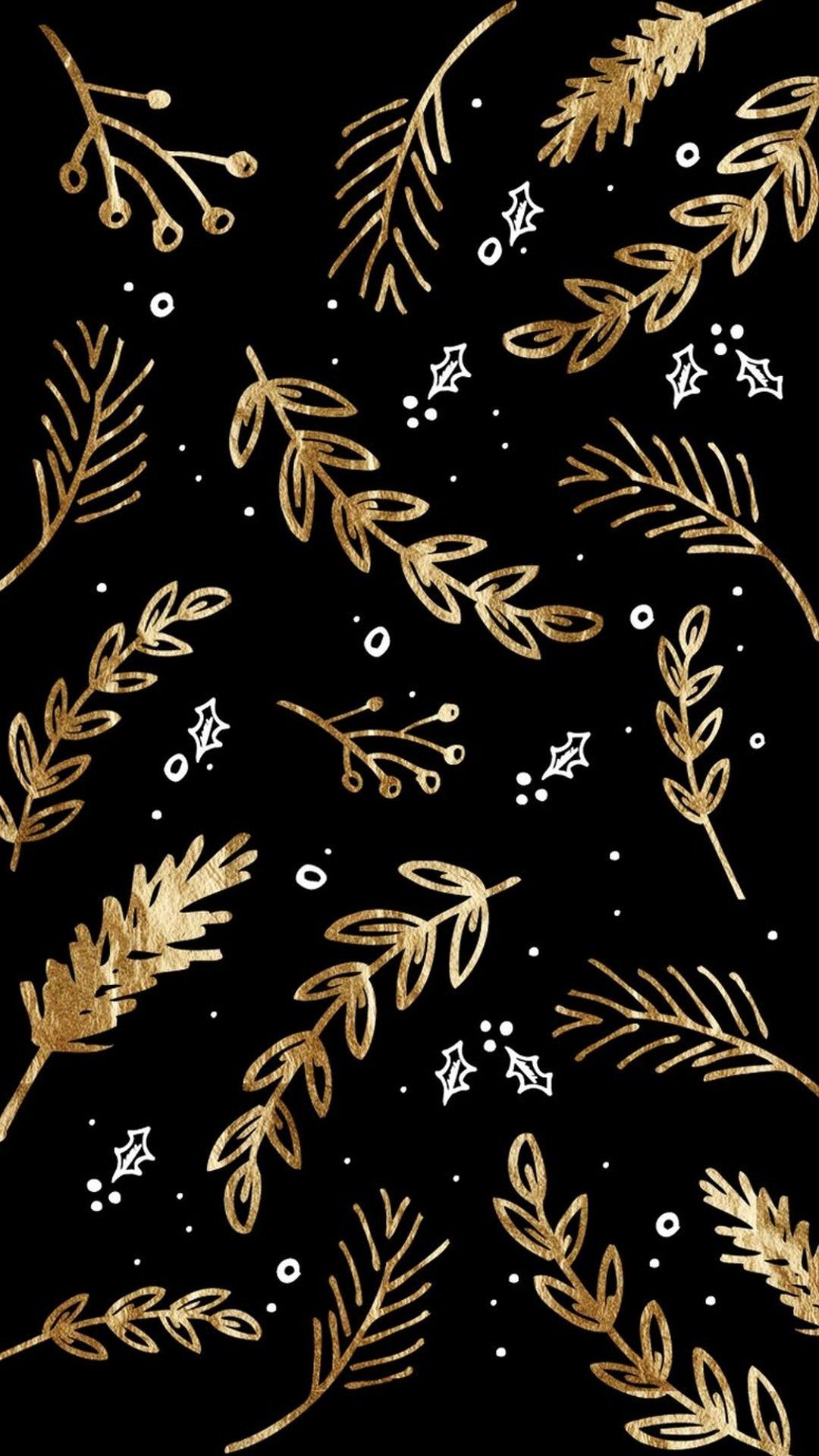 iPhone Christmas Rose Gold Background HD Wallpaper