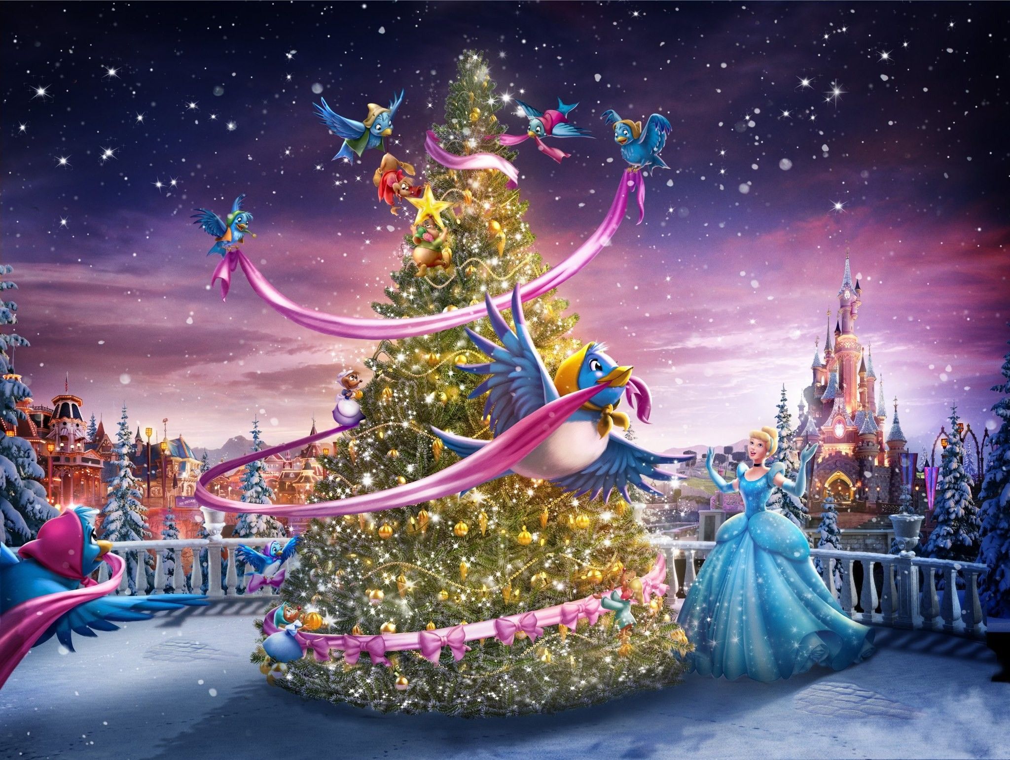 Disney Princess Christmas Characters