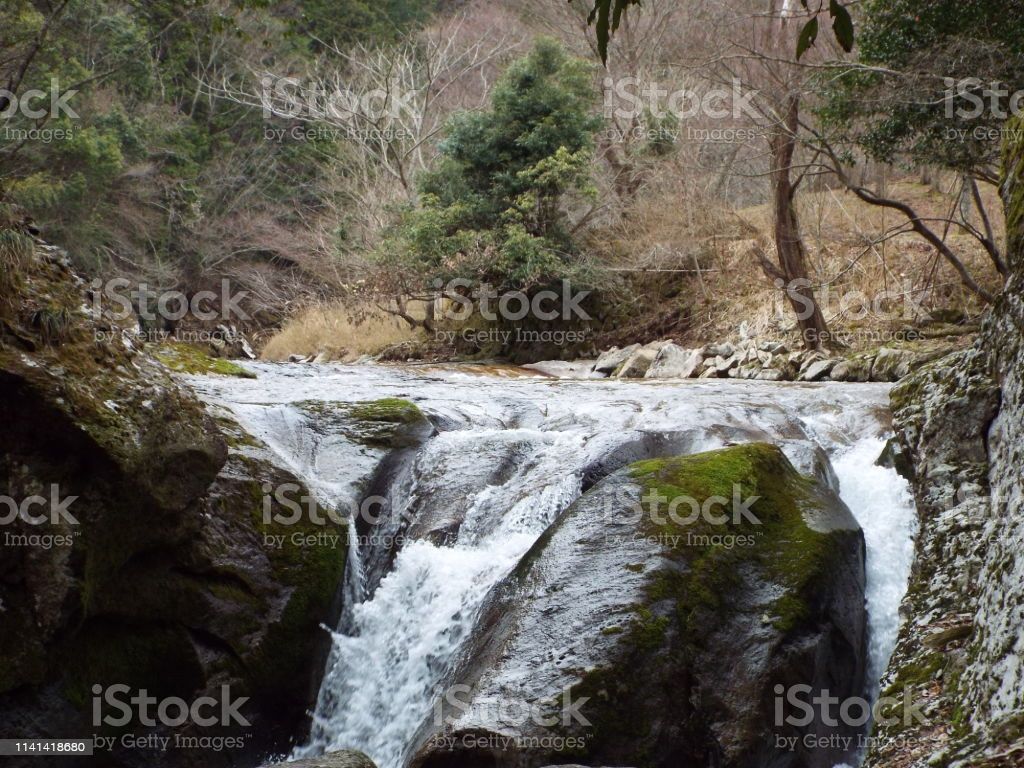 Japan Hyougo Asago City Uogataki Waterfall Ginzanko Lake Image Now