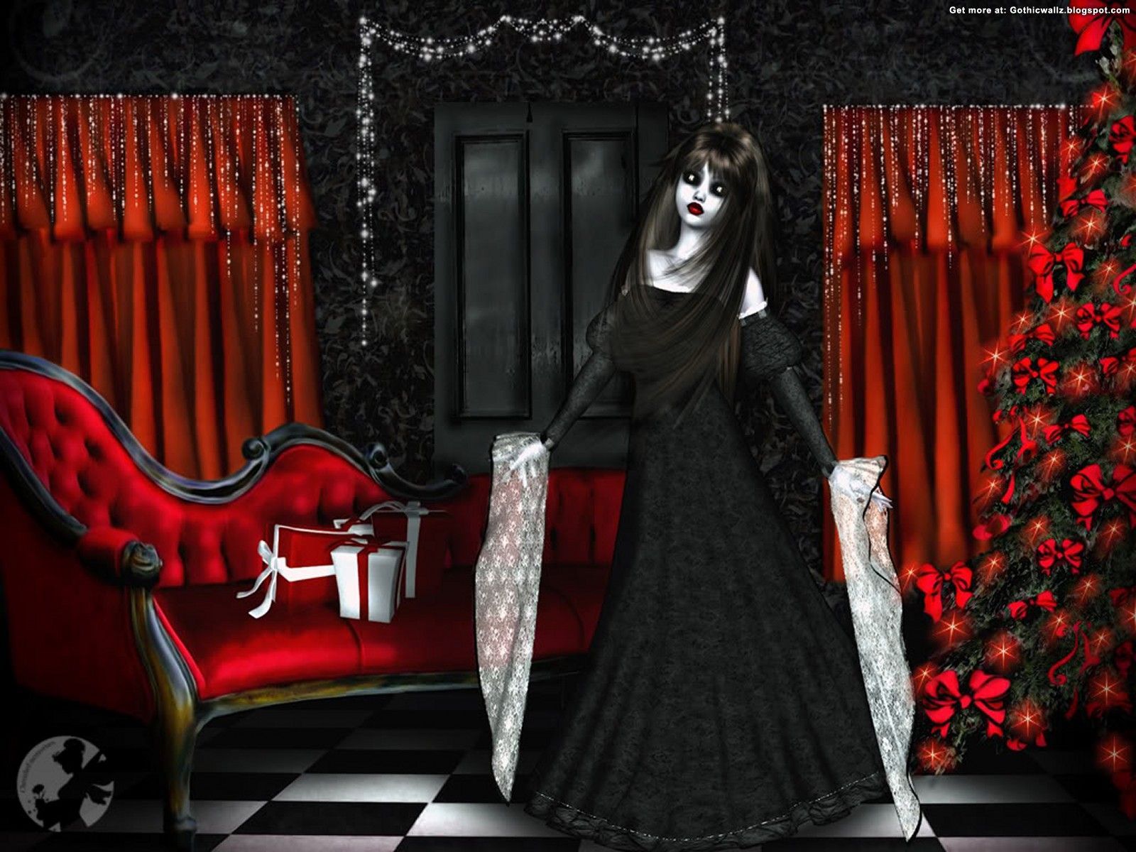 Gothic Christmas 1. Gothic Wallpaper Download. Gothic wallpaper, Dark christmas, Thanksgiving wallpaper