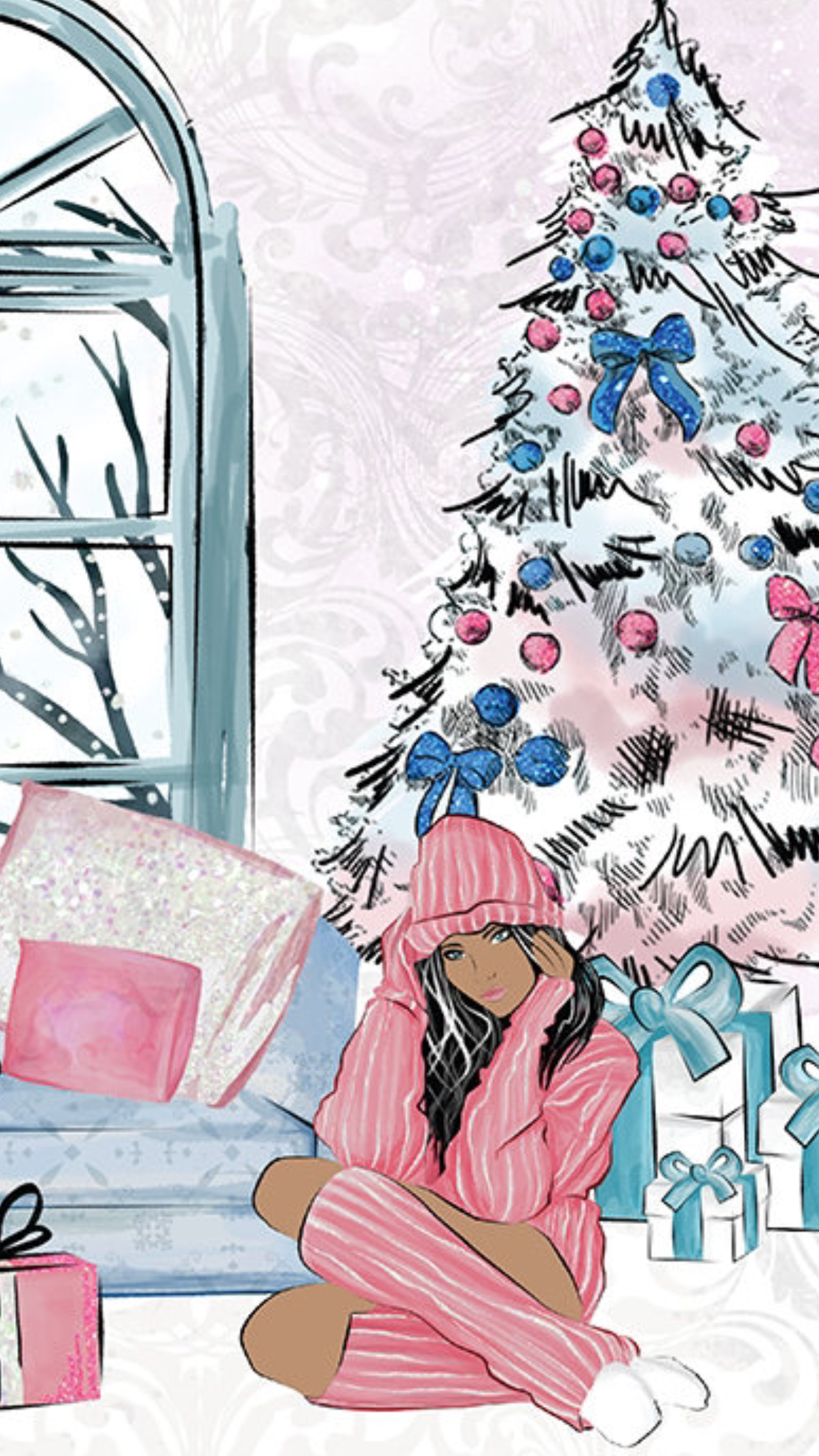 Winter Love. Desktop wallpaper art, Christmas art, Pretty art