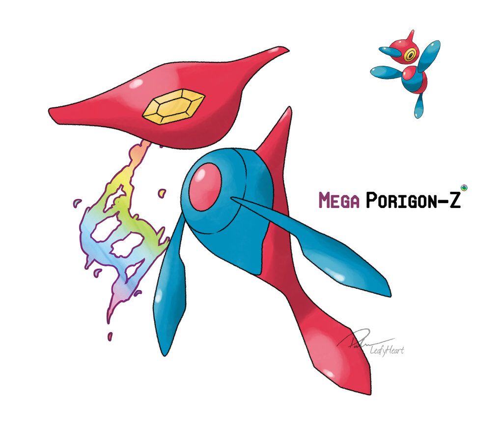 Mega Porygon Z. Pokemon, Mega Evolution, Pokemon Fan Art