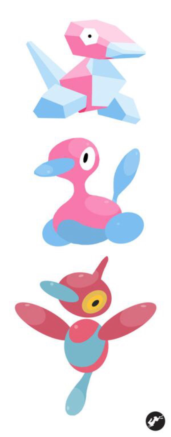 Porygon, Porygon 2 and Porygon Z. Pokemon art, Cute pokemon, Pokemon teams