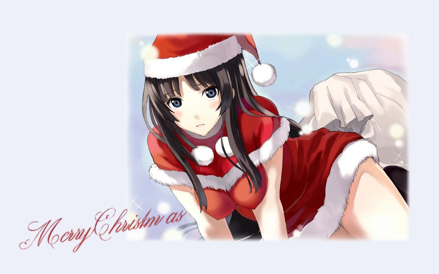 Workshop Steam::Hot & Cute Anime Christmas Girl (Full HD)(Banner Version)