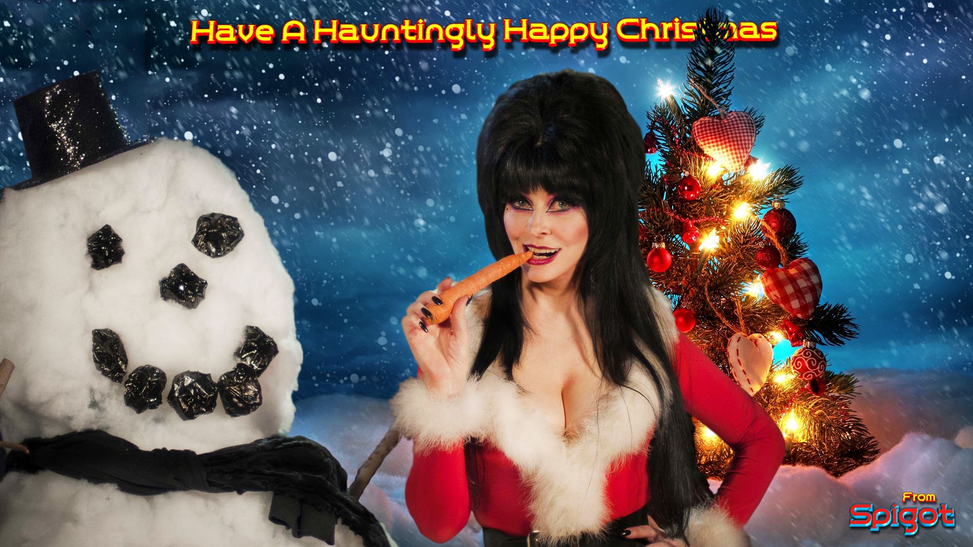 Elvira Christmas Wallpaper. George Spigot's Blog