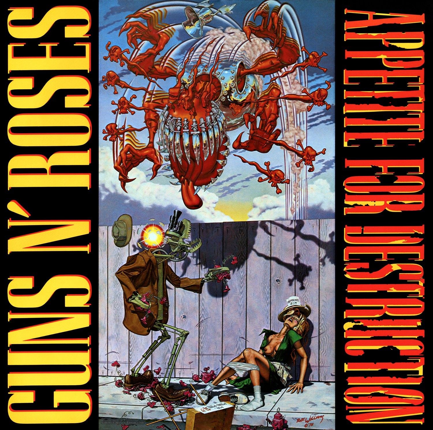 Guns And Roses Appetite For Destruction Artwork