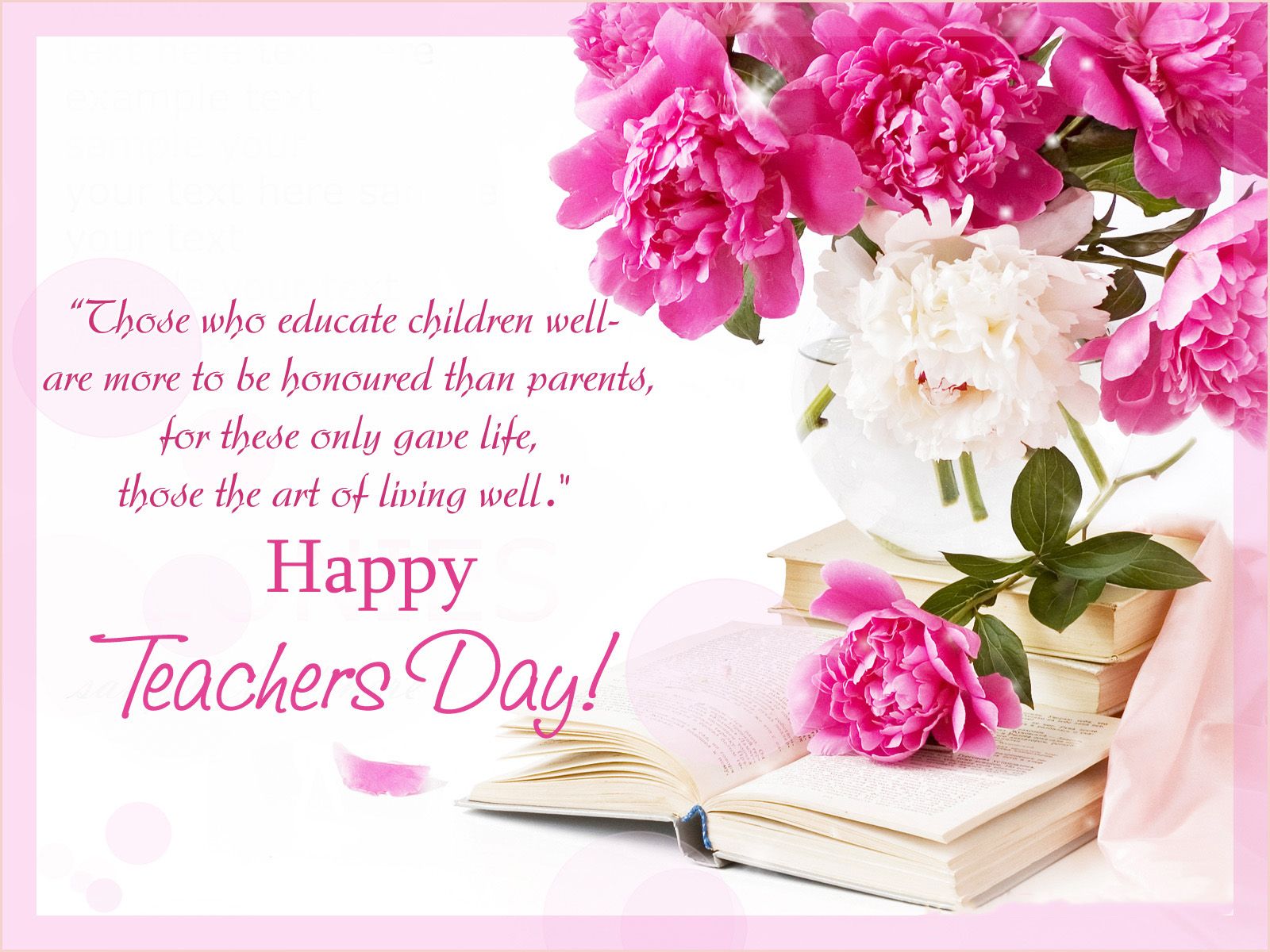 Happy Teachers Day Wallpaper, Image, Picture, Greetings Birthday Dear Teacher Wallpaper & Background Download