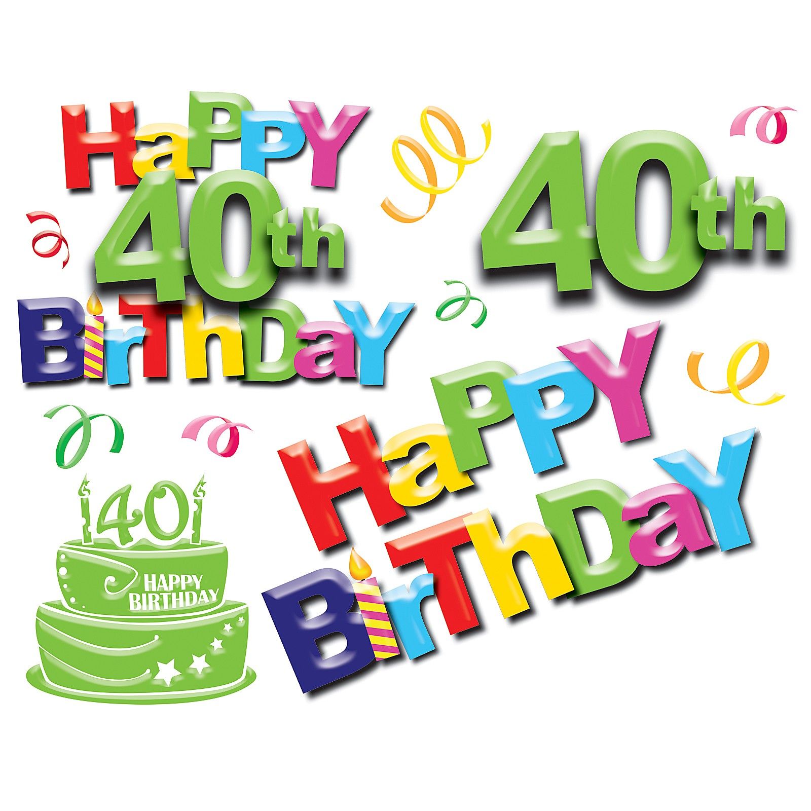 Free Happy 40th Birthday Clipart .clipart Library.com