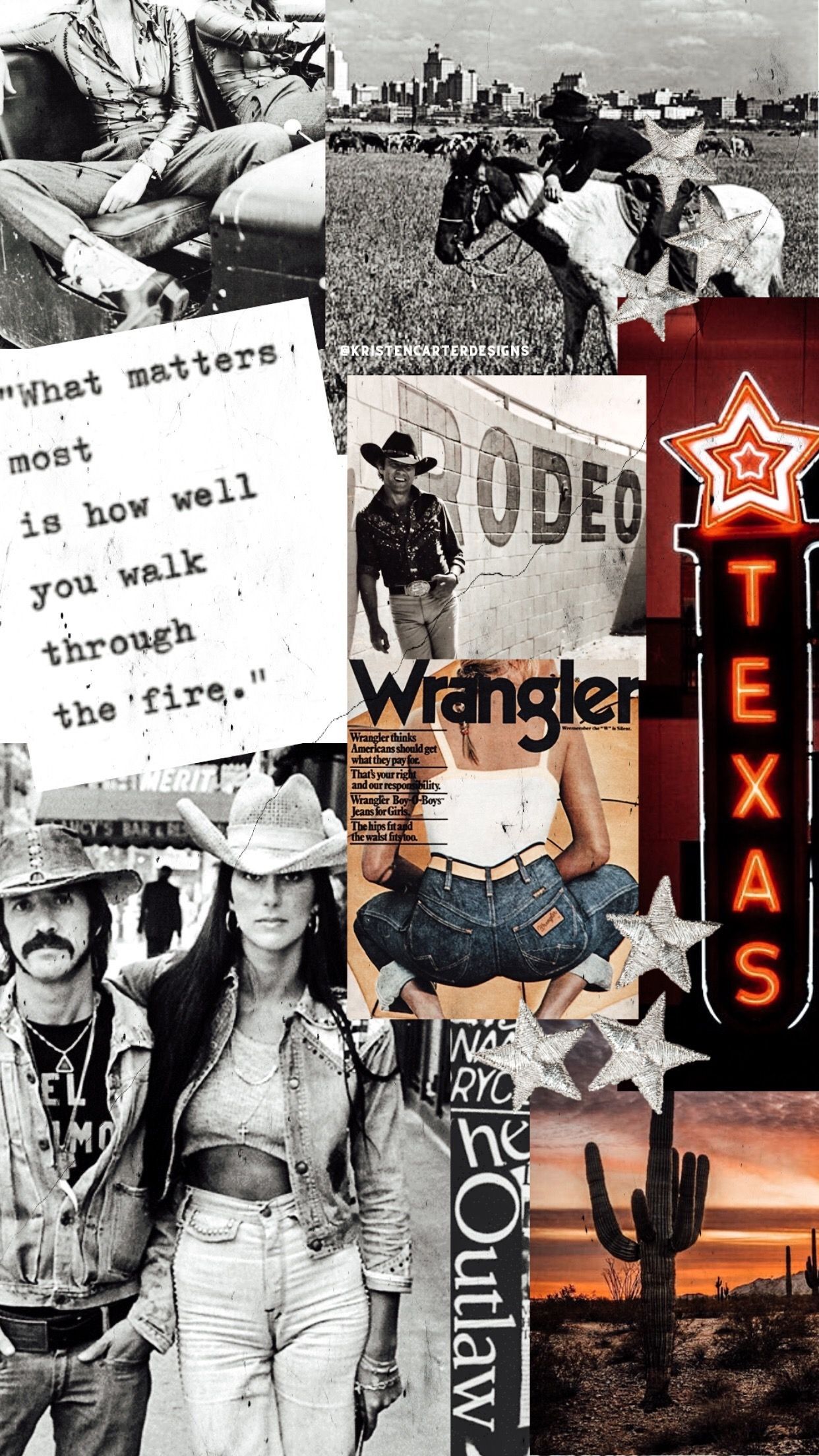 retro texas. Western wall art, Country background, Aesthetic wallpaper
