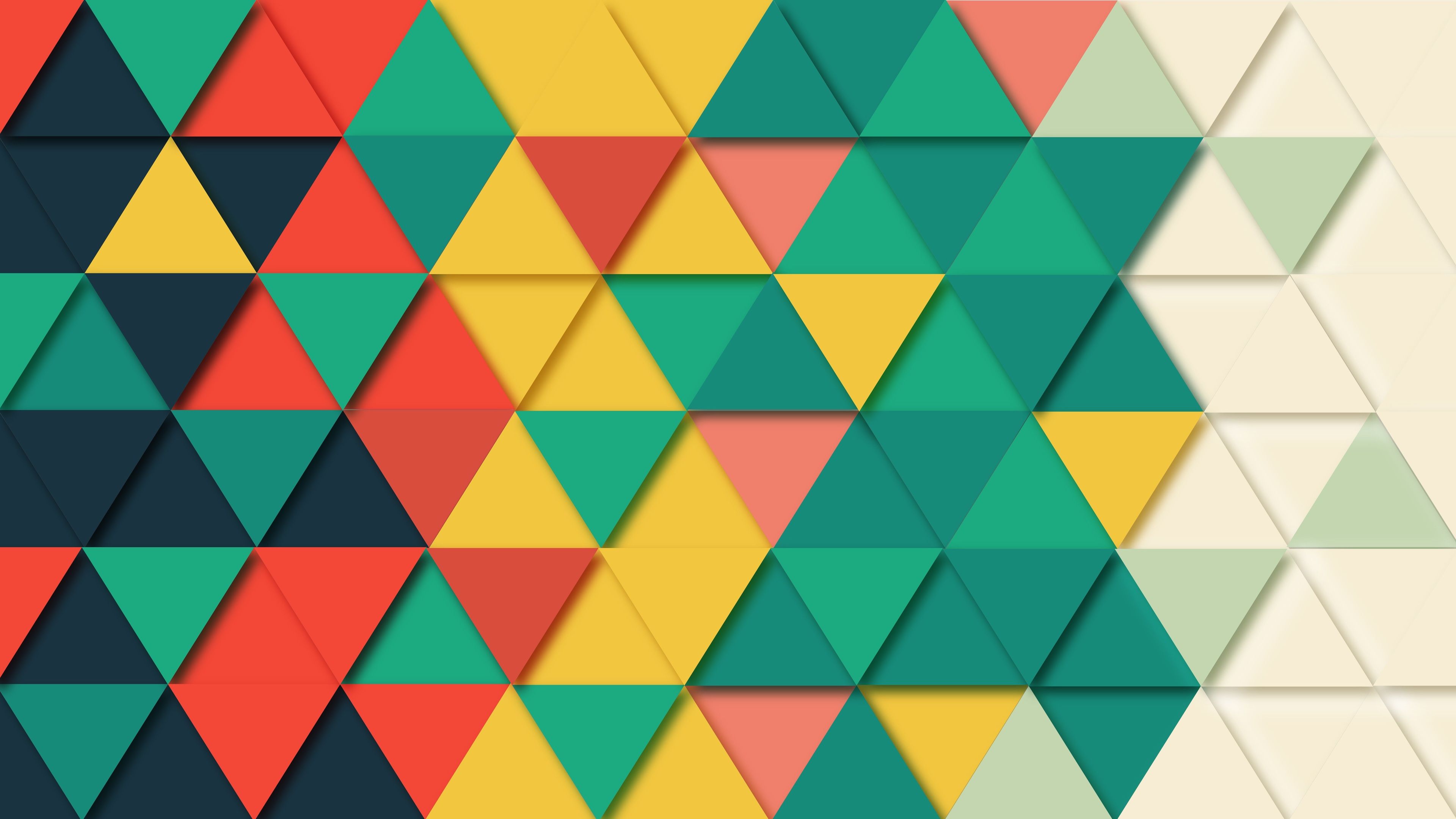 Background Geometric Triangle Pattern 4k