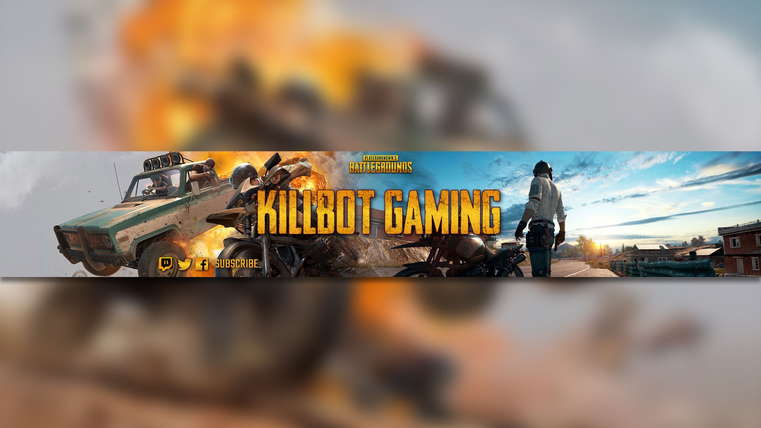 Share: Create a youtube banner game of PUBG cool