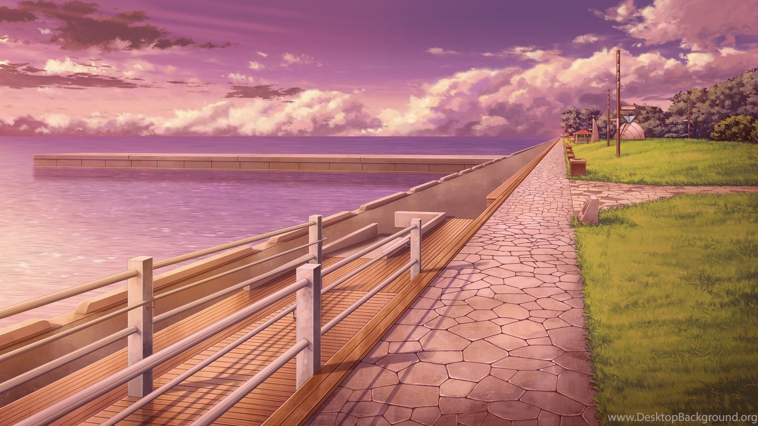 HD about pink anime scenery wallpapers | Peakpx