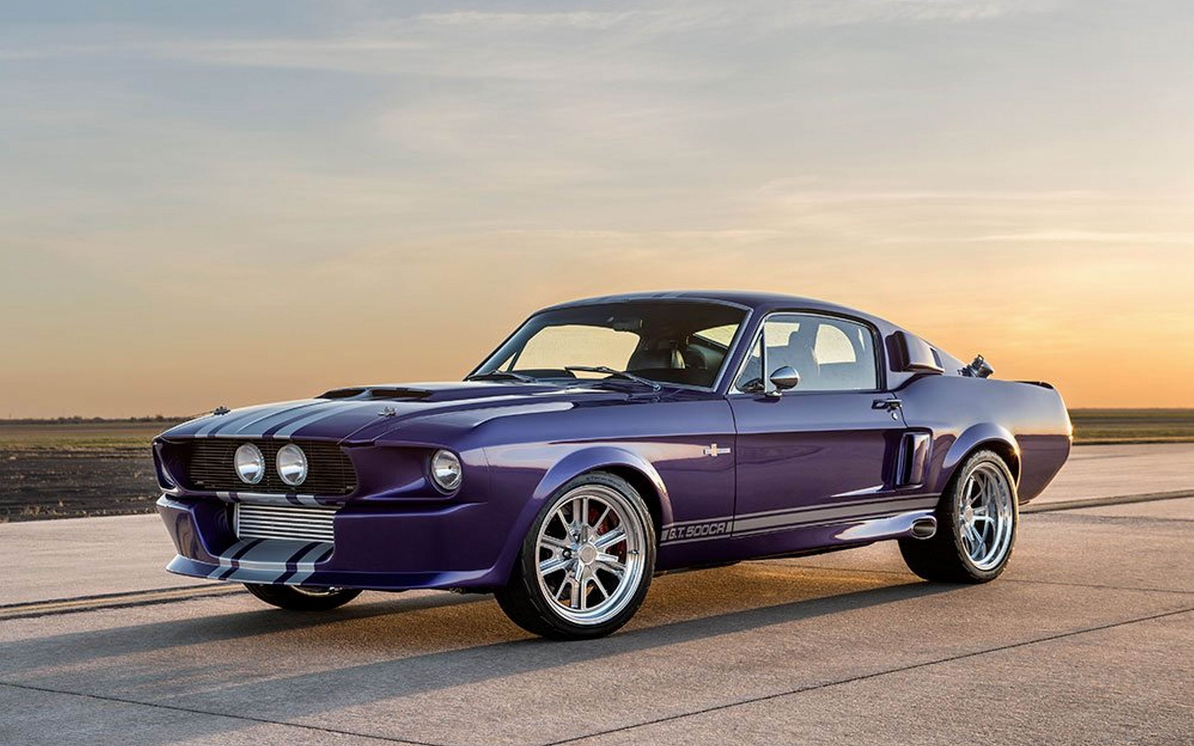 Download Violet, muscle car, Ford Mustang Shelby GT500 wallpaper, 3840x 4K Ultra HD 16: Widescreen