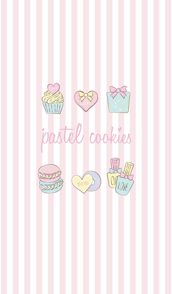 pastel color Icing cookies Theme. Cute pastel wallpaper, Kawaii wallpaper, Cute wallpaper