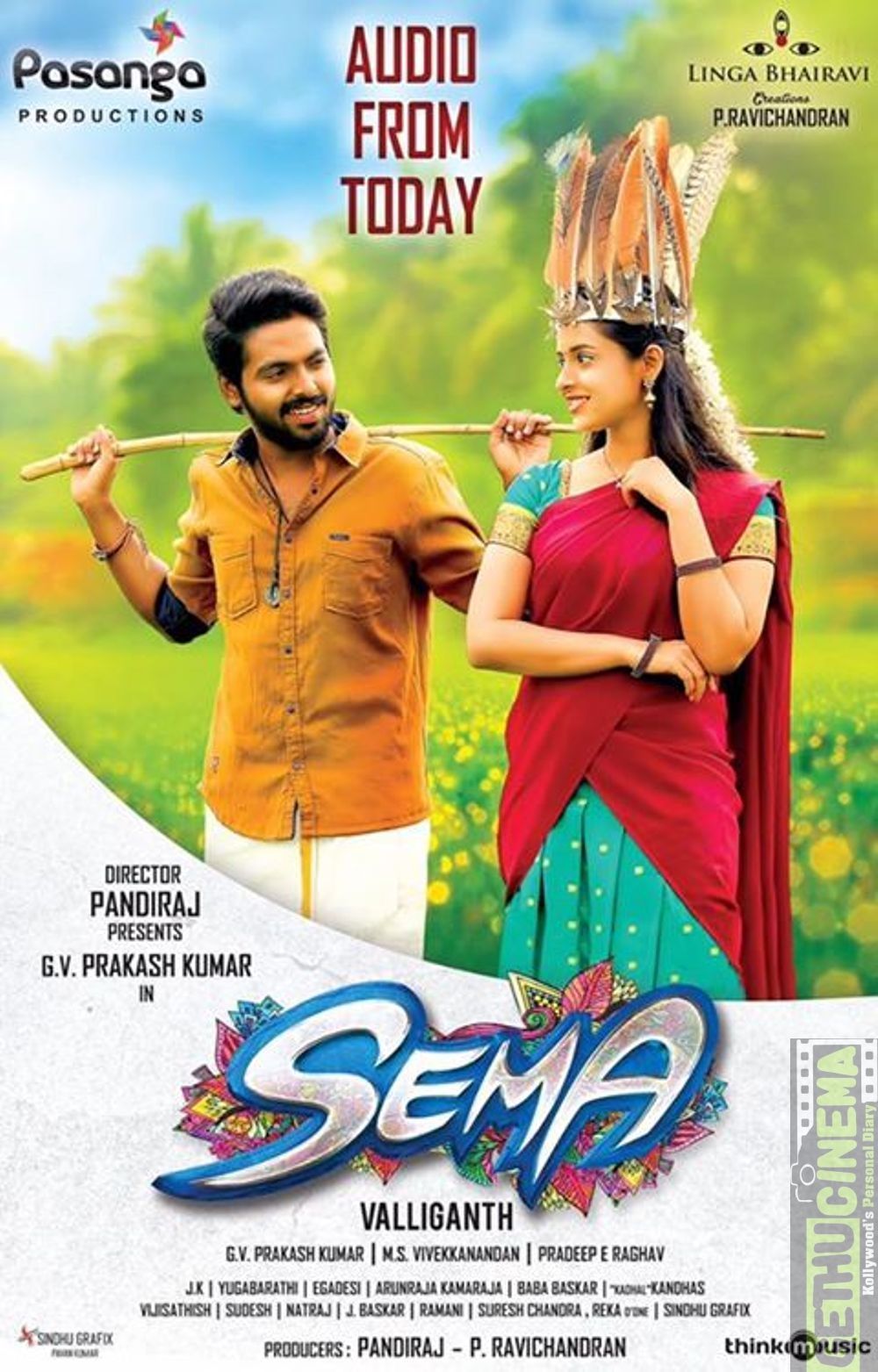 Sema Tamil Movie Official HD Posters. G. V. Prakash Kumar, Arthana Binu Cinema. Tamil movies, Movies, G v prakash kumar