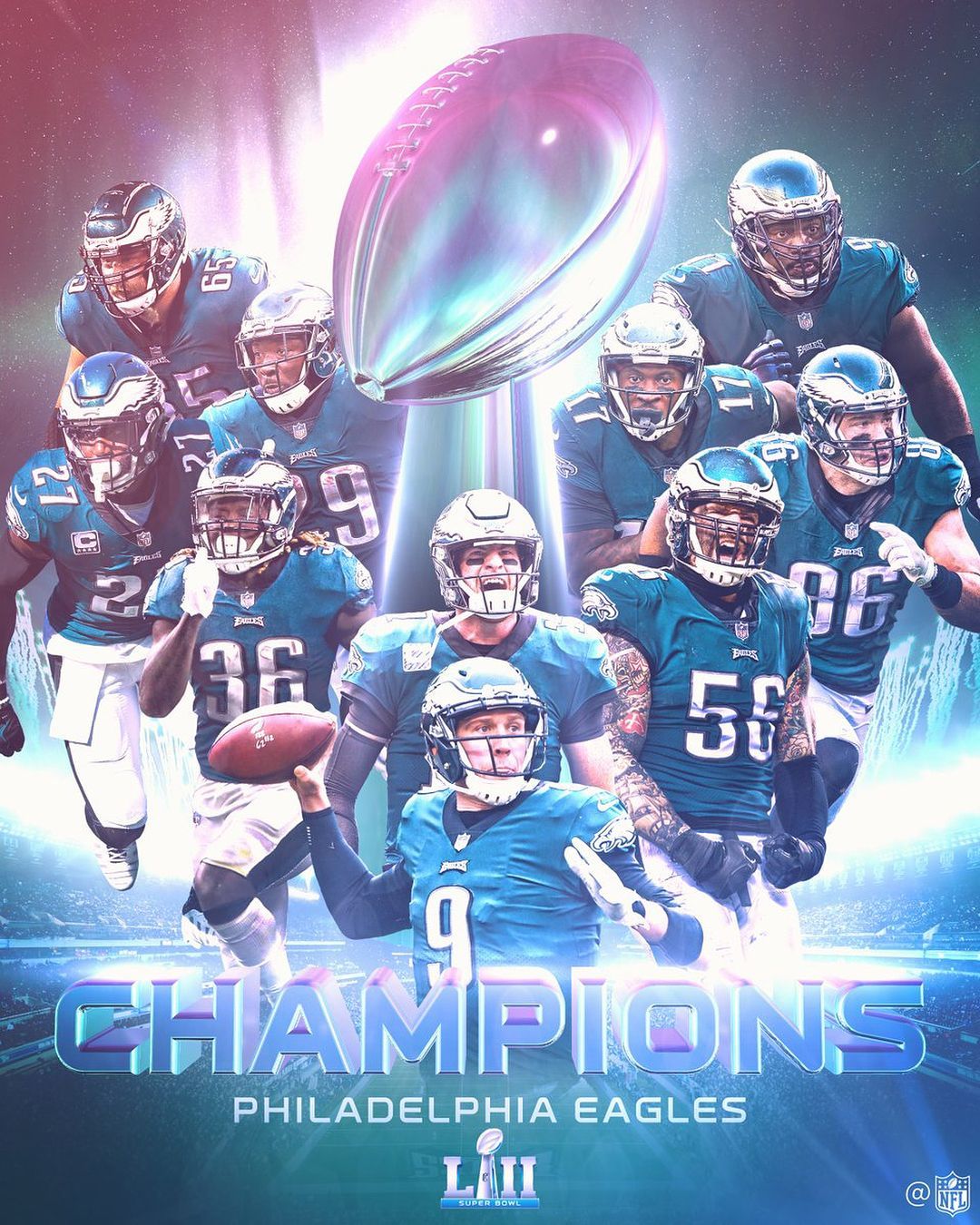 Superbowl Champions!! I like to keep my account to my #figlife hobby. Philadelphia eagles wallpaper, Philadelphia eagles super bowl, Philadelphia eagles football