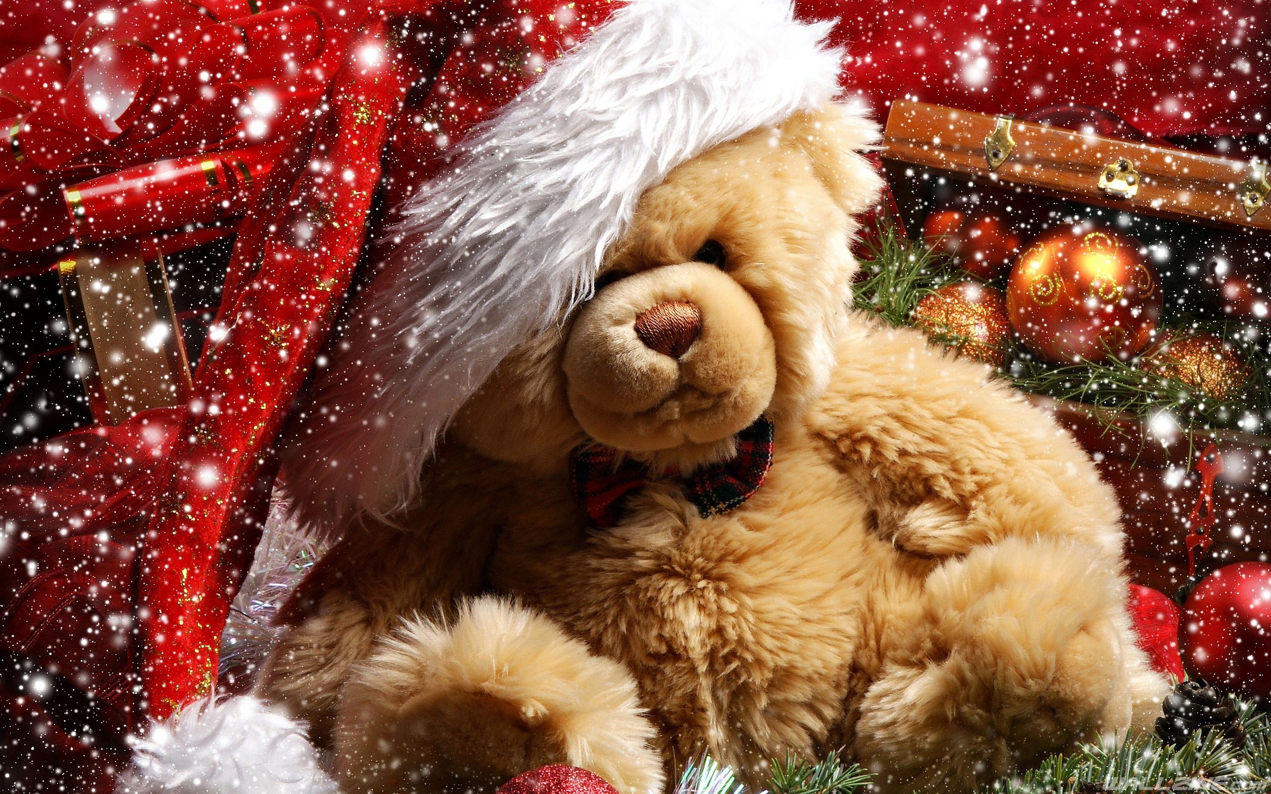 xmas teddy bear HD Desktop Wallpaper. Wallzine.com. Teddy bear day, Christmas teddy bear, Teddy bear wallpaper
