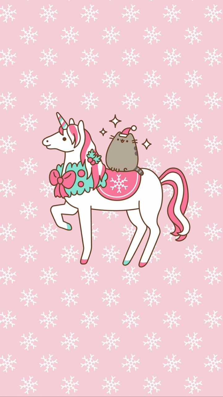 winter, pusheen wallpaper, christmas and pusheen cat