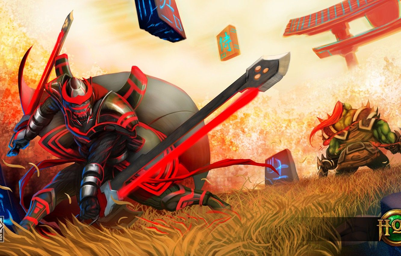 Wallpaper warrior, Heroes of Newerth, Cyber Samurai, Swiftblade image for desktop, section игры