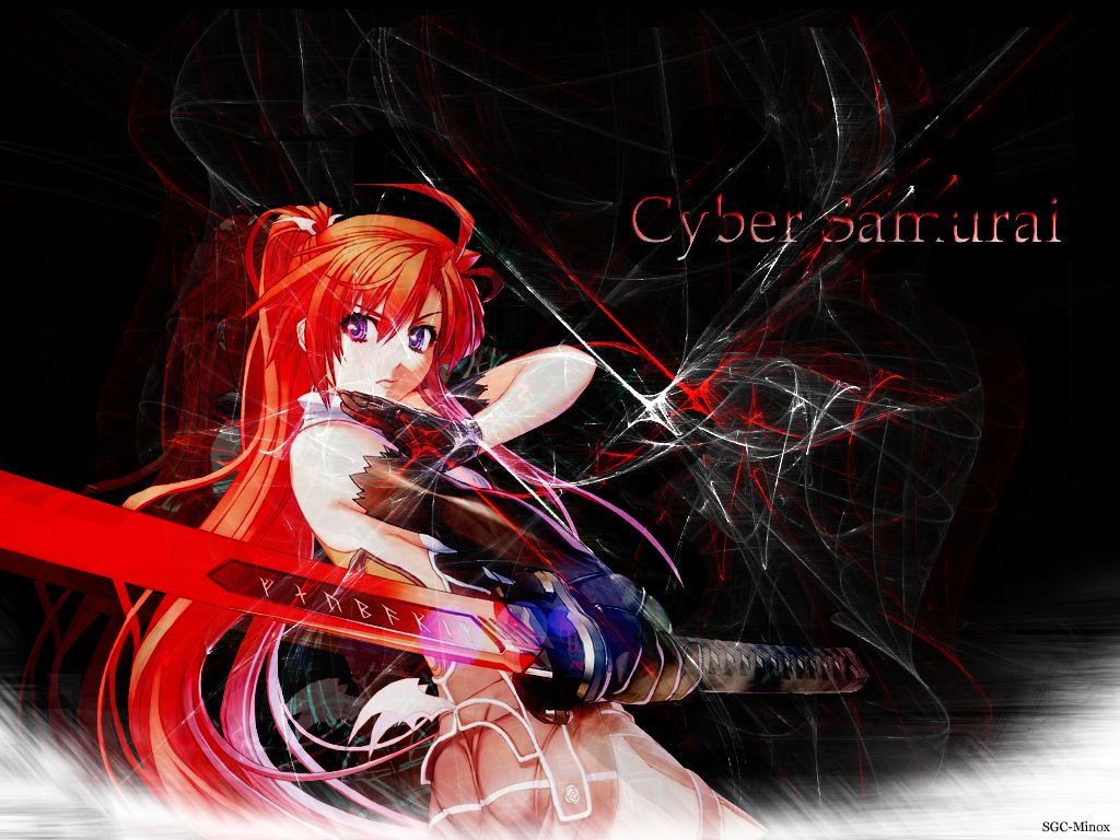 Jingai Makyo Wallpaper: cyber samurai