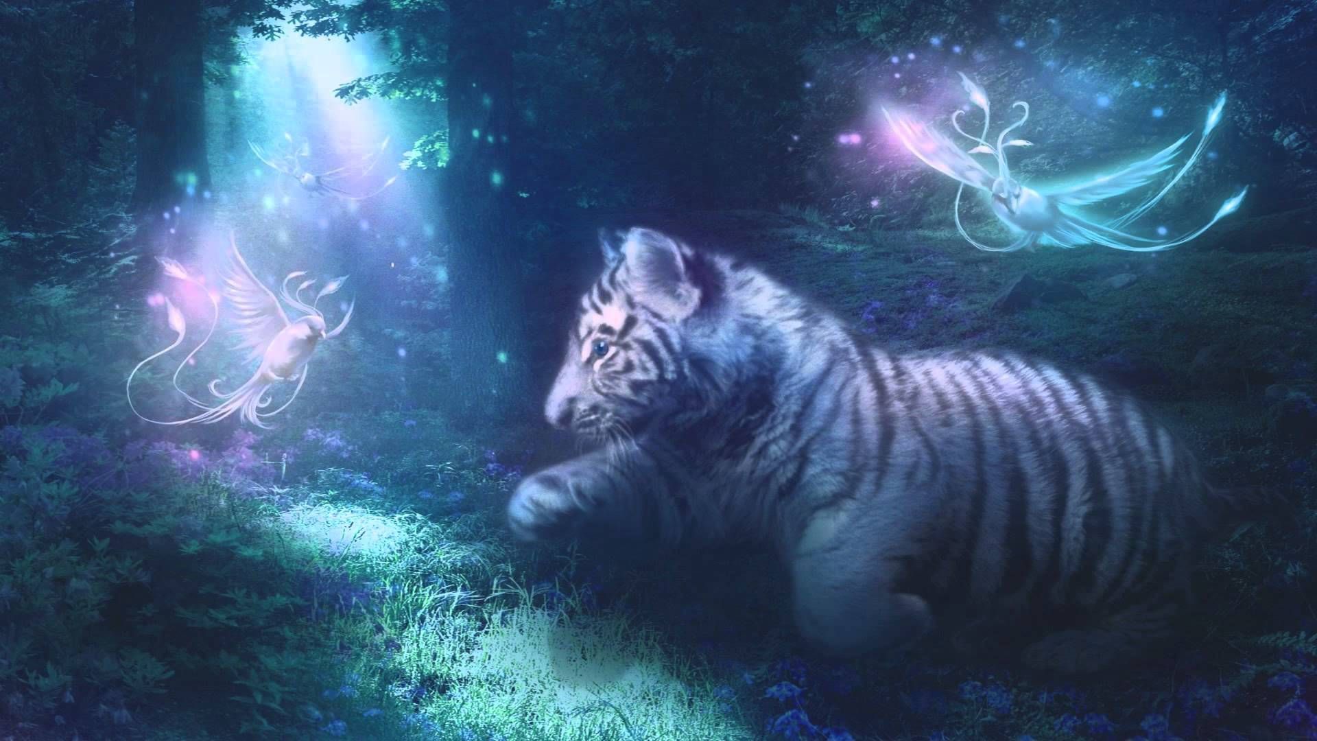 Lion's Heart Production Epic Magical Orchestral Beautiful Choi. Animal spirit guides, Tiger art, Tiger wallpaper