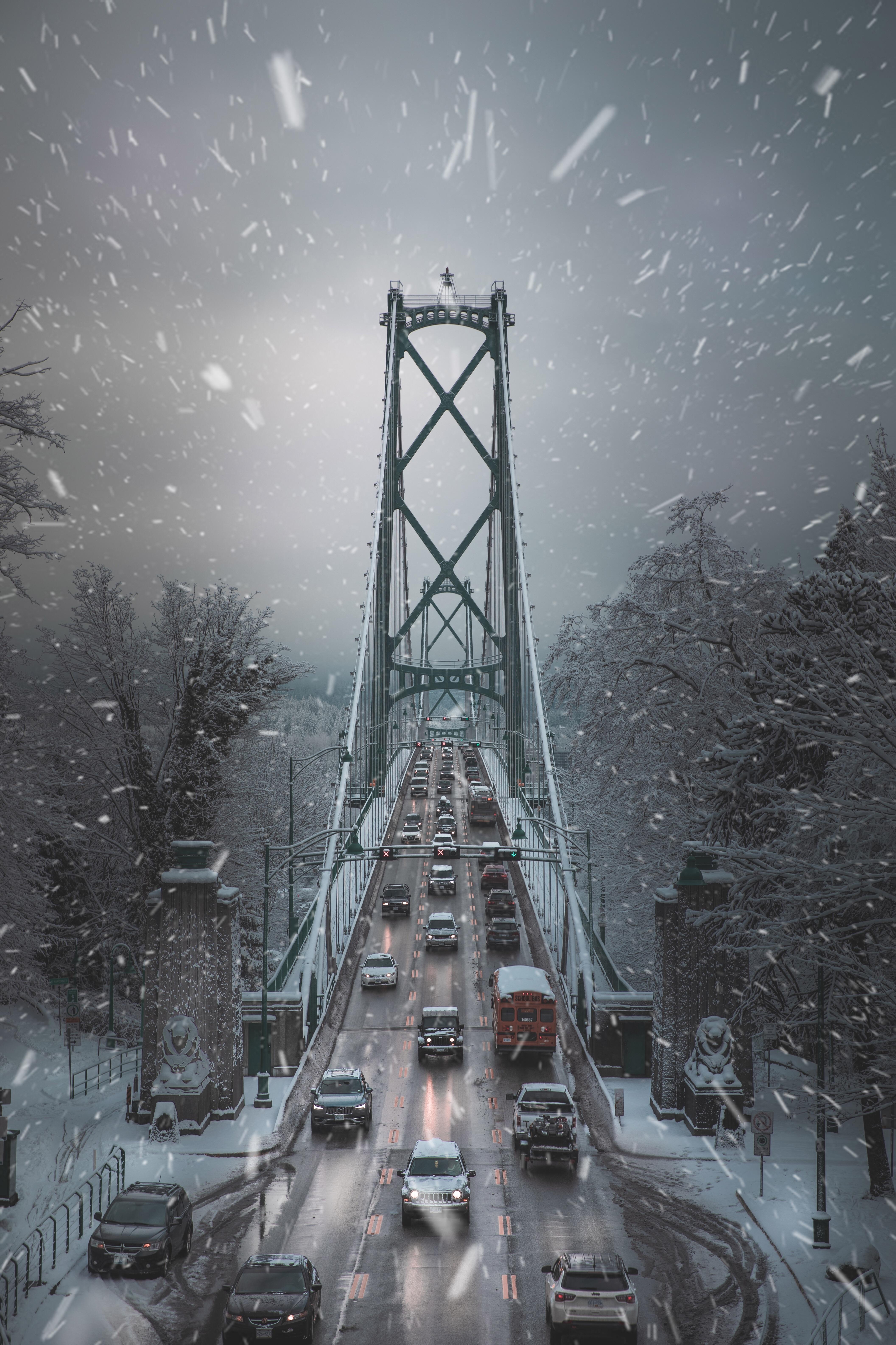 It very rarely snows in Vancouver. Right now we're getting buried. Today I caught this scary, but beautiful scene. iPhone X Wallpaper X Wallpaper HD