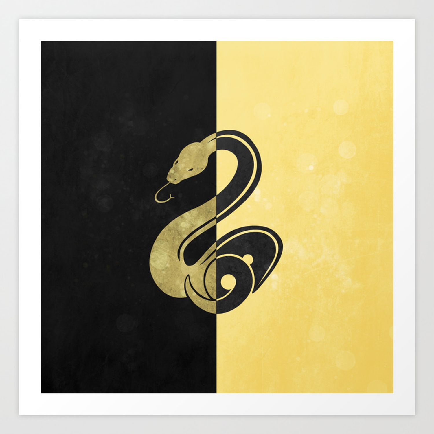 Slytherpuff Art Print