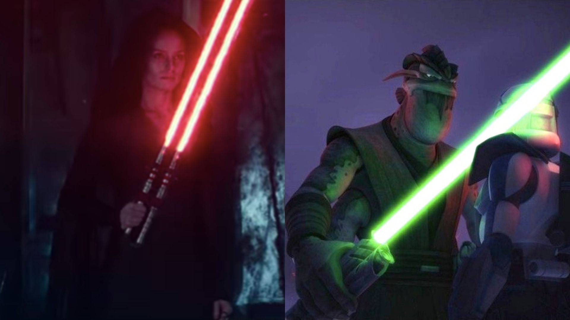 Dark Rey's 'Rise of Skywalker' Lightsaber Is a Clone Wars Callback