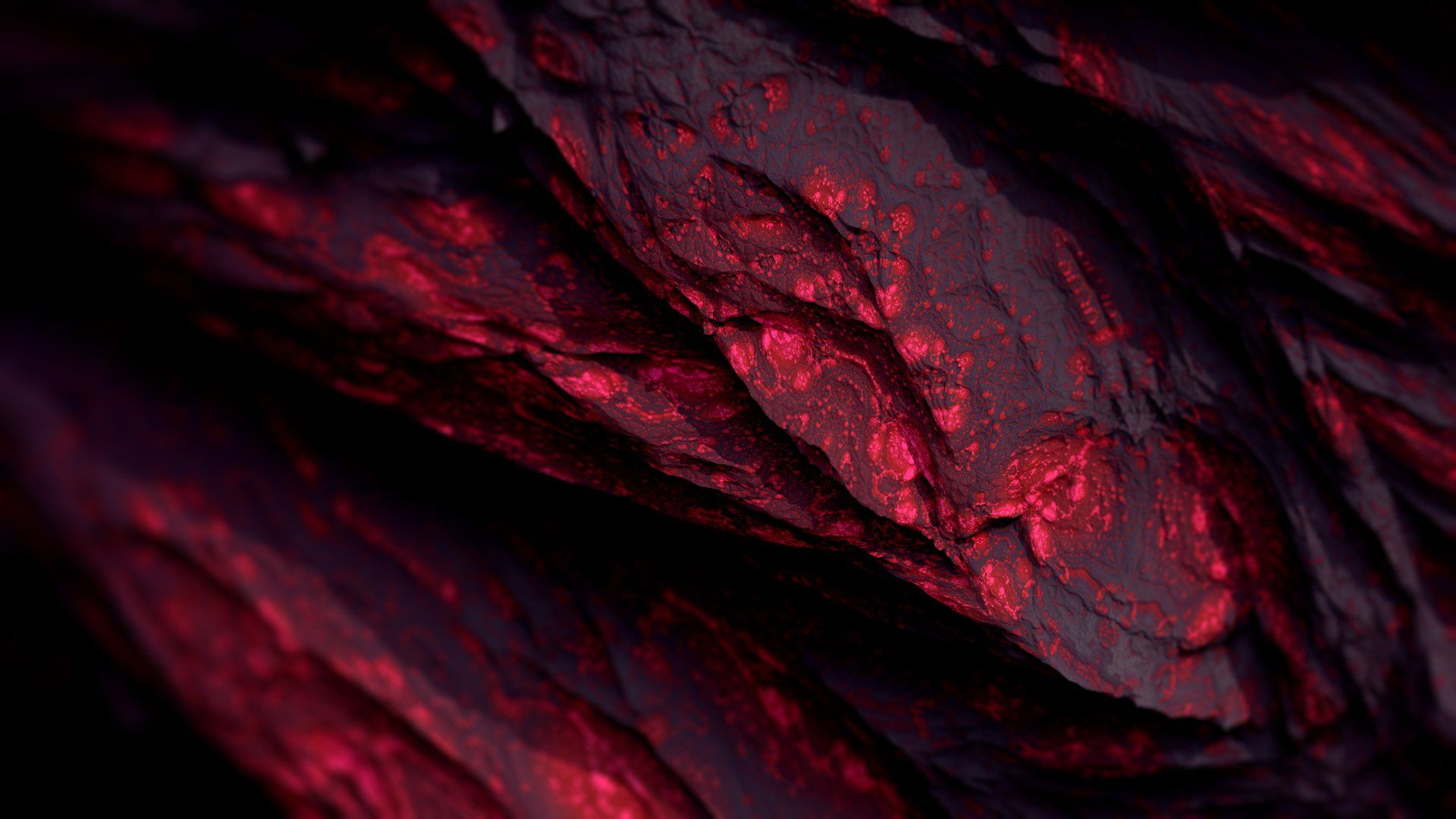 Red 3D Mineral Wallpaper 60559 1920x1080px