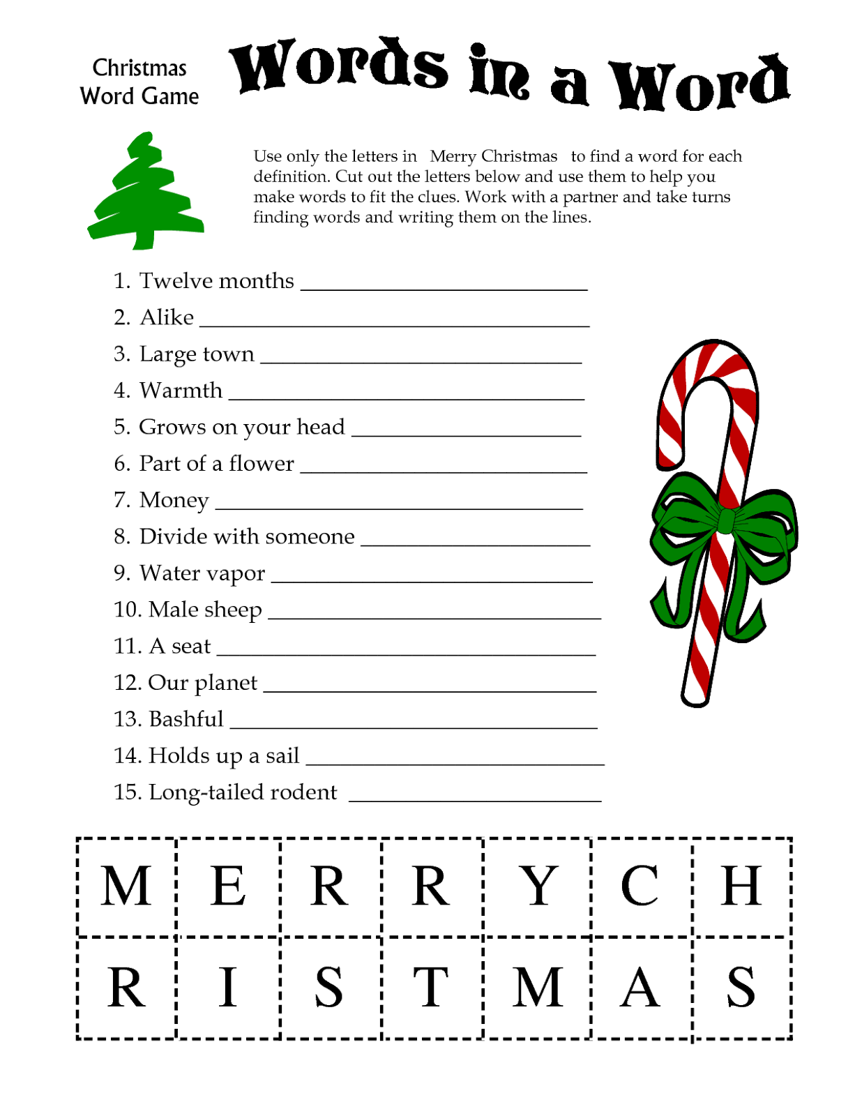 Printable Christmas Games Wallpaper Blog. Printable christmas games, Christmas words, Christmas games