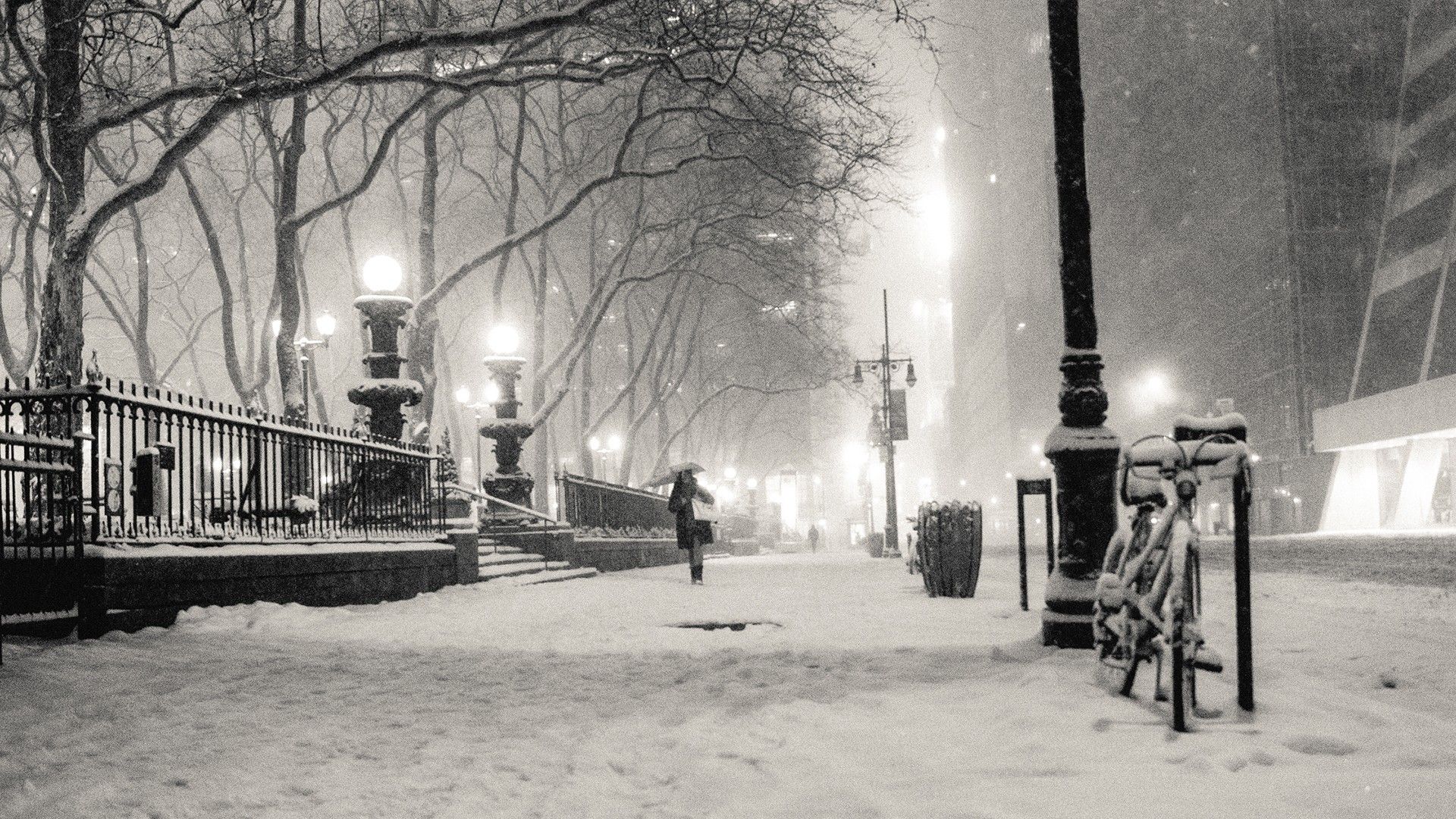 Free download Wallpaper black and white winter snow New York City monochrome [1920x1080] for your Desktop, Mobile & Tablet. Explore New York Winter Wallpaper. HD New York City Wallpaper