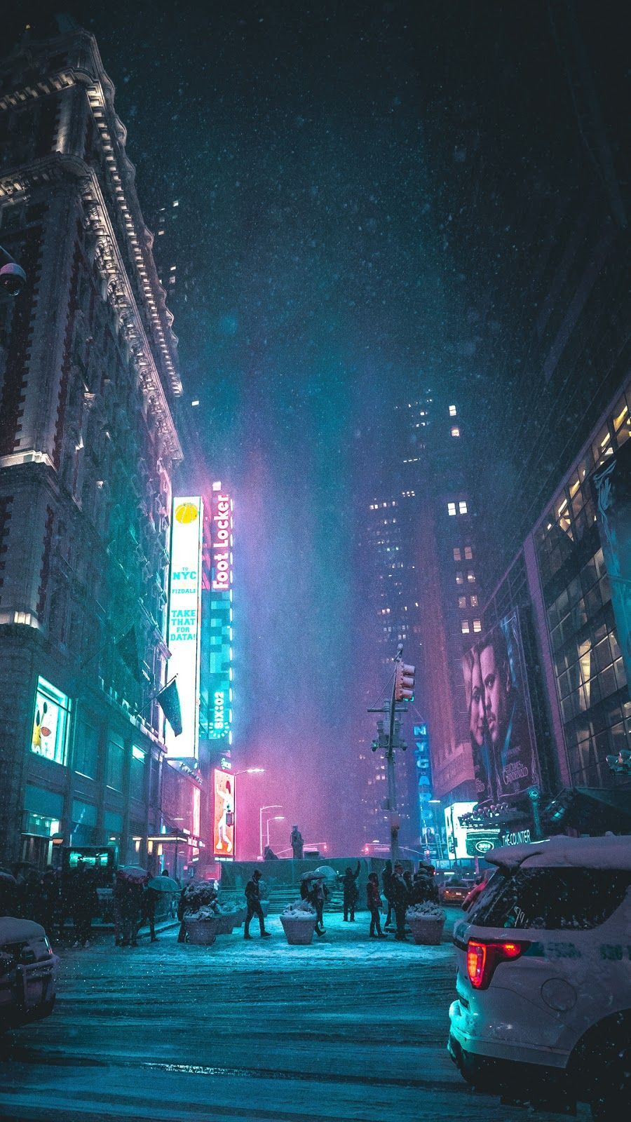 New York under the snow #wallpaper #iphone #android #background. New york wallpaper, Beautiful wallpaper, Cloud photo
