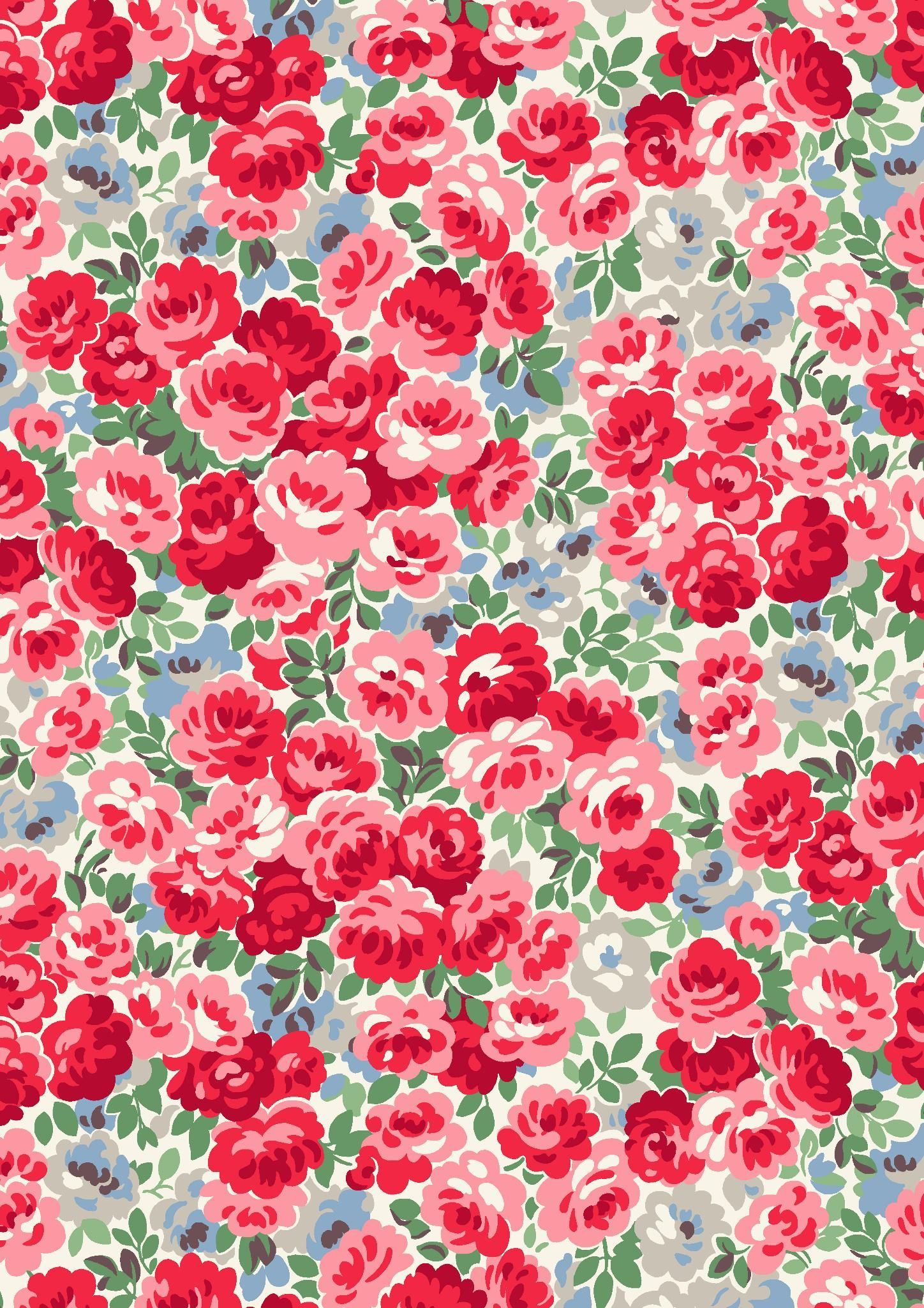 Festive Florals Kidston. Flower background iphone, Floral wallpaper, Pattern wallpaper