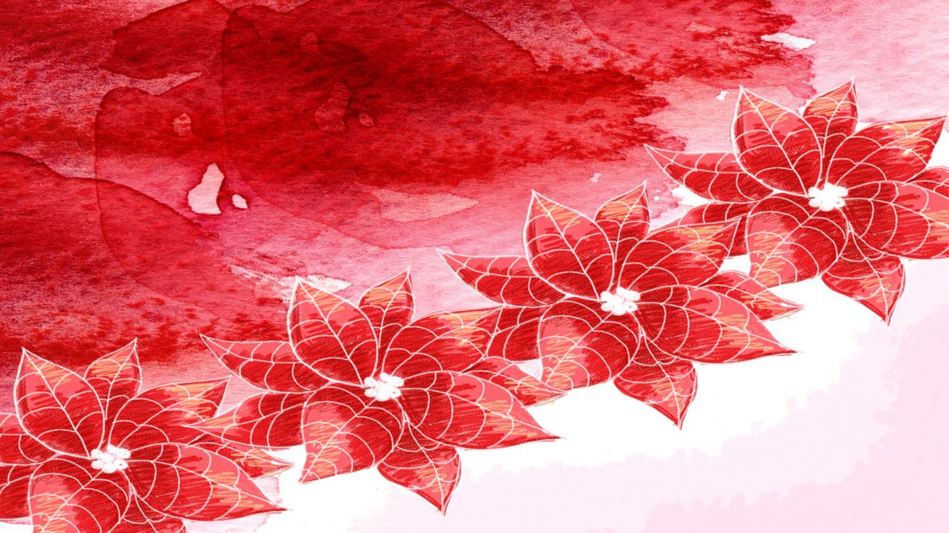 Abstract Flower Christmas Red Resolution Free 235921 Wallpaper wallpaper