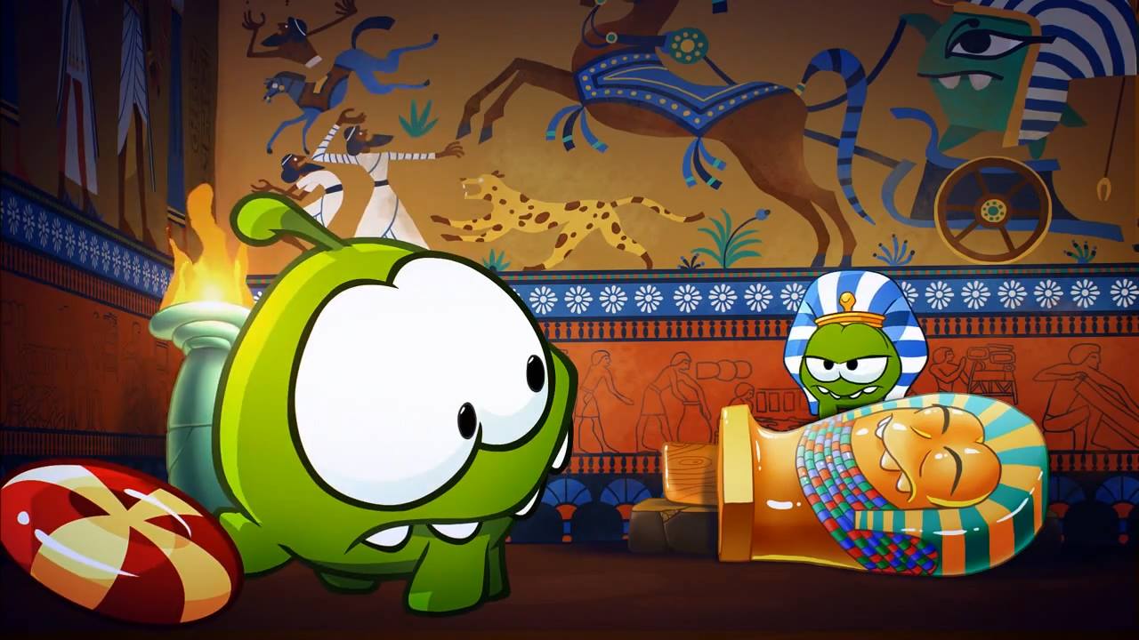 Cut The Rope and Pudding Monsters: Episode 15 (Ancient Egypt) of Om Nom Stories