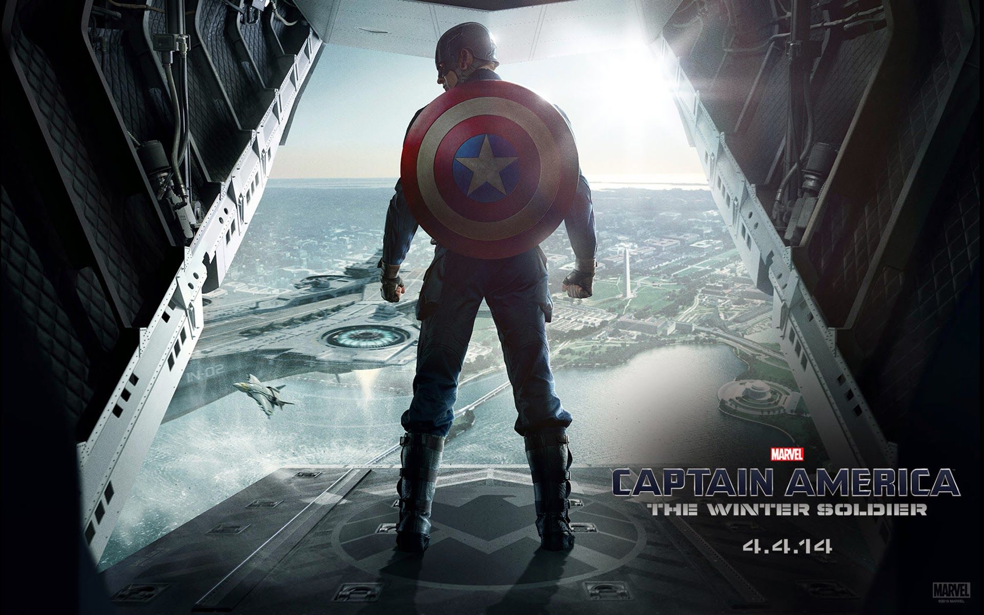 Captain America Wallpaper: captain america 2 the winter soldier star shield 2014 marvel movie hd