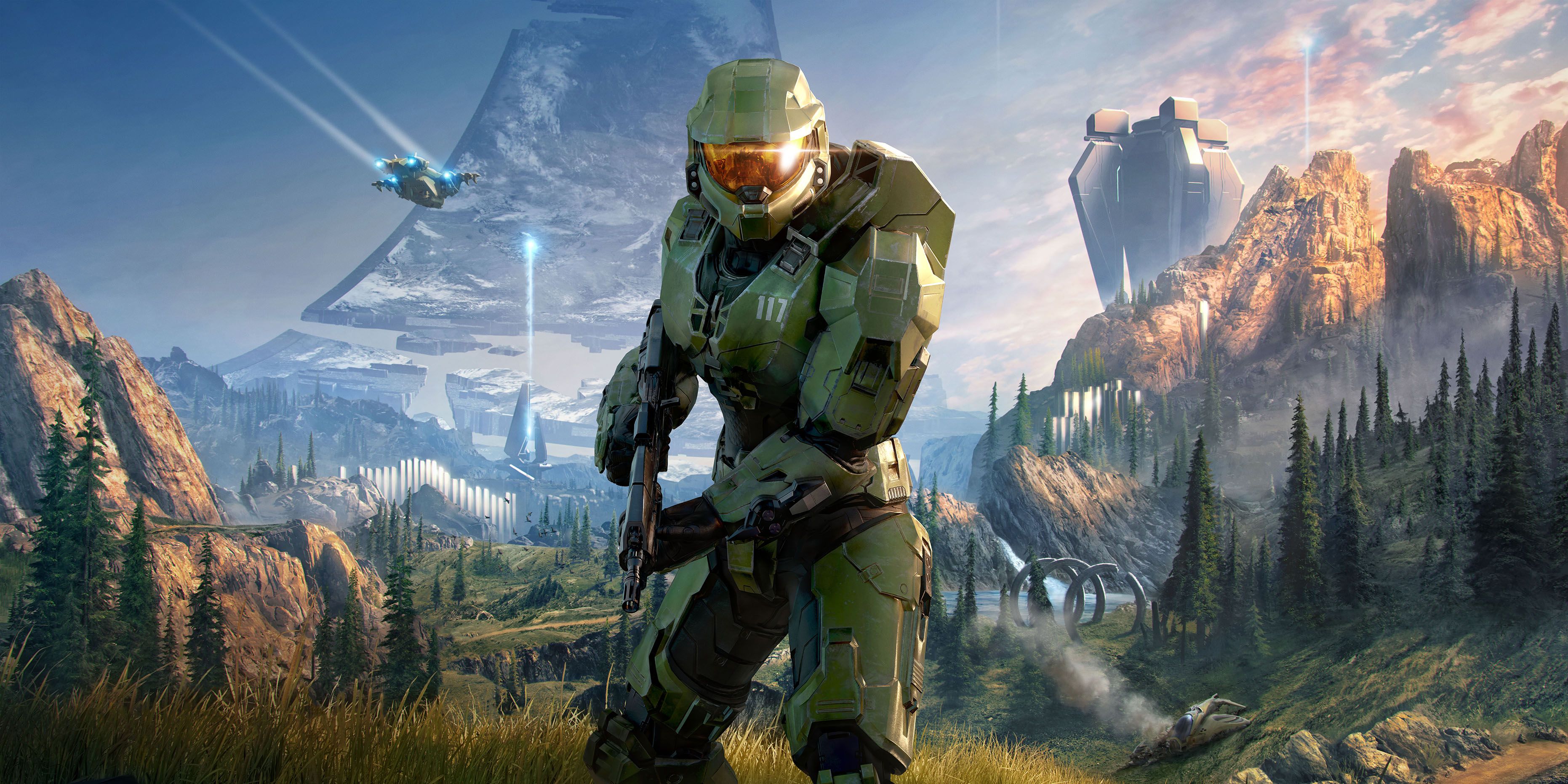 Halo Infinite clean wallpaper without logo