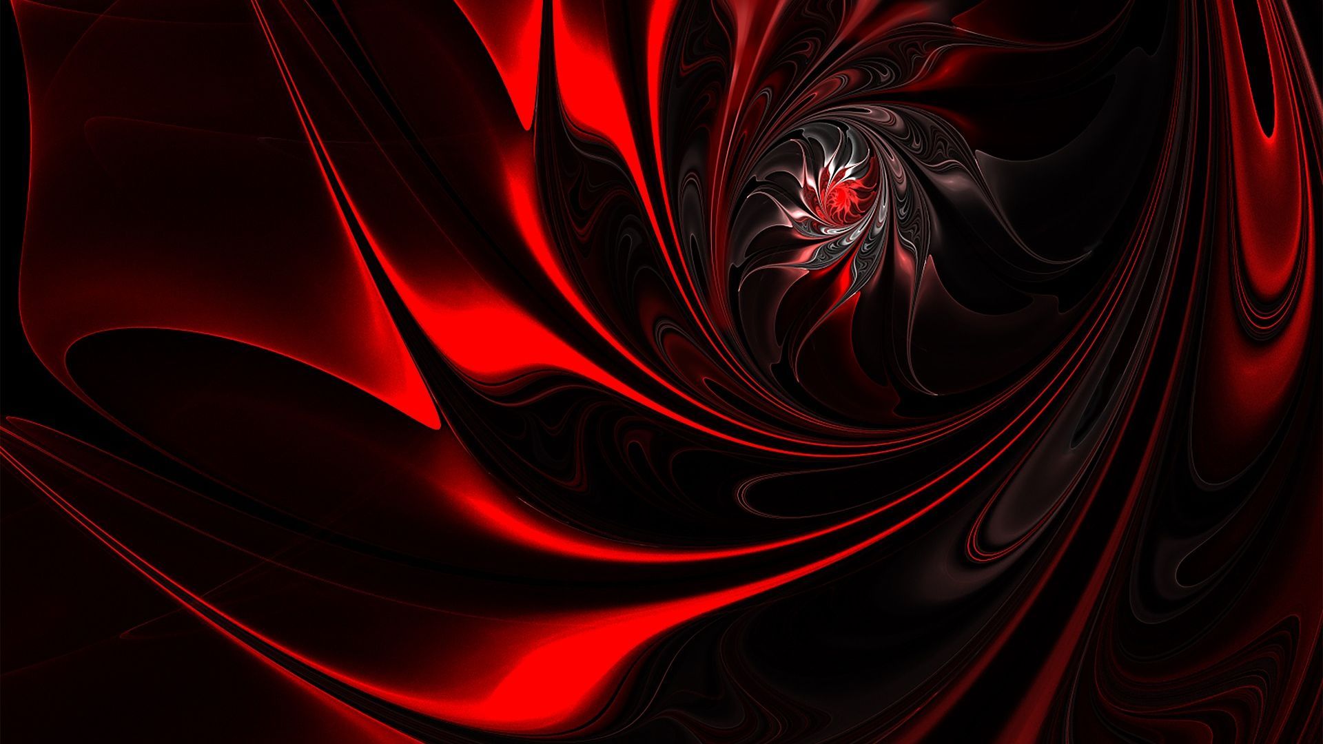 Abstract Red Dark Flame Pattern Wallpaper