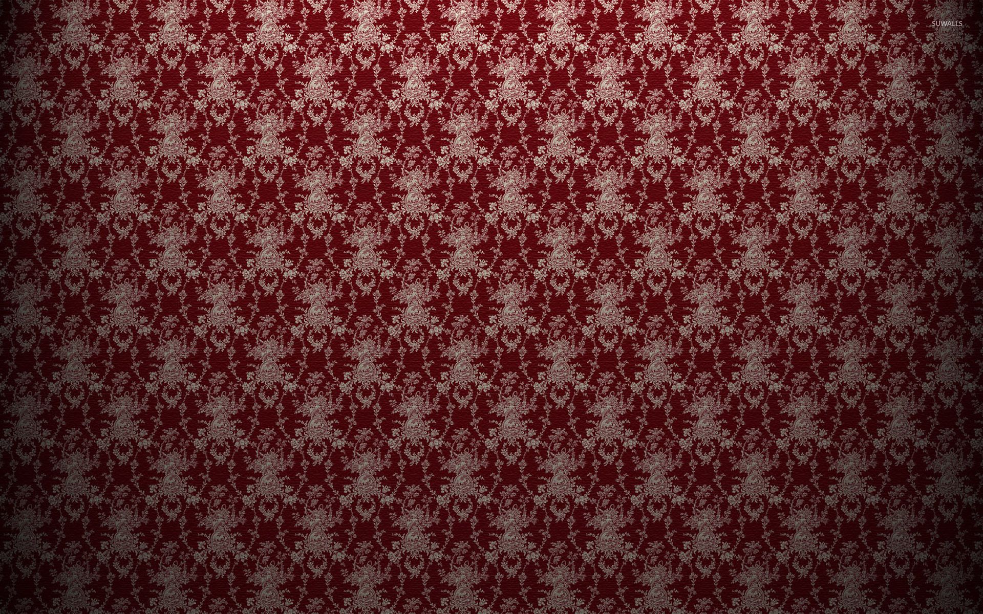 Red vintage pattern wallpaper Art wallpaper