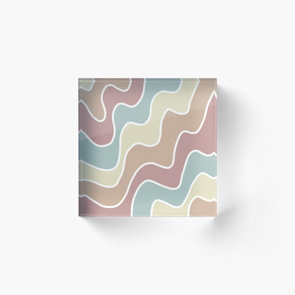 Aesthetic Colorful Stripes Wallpaper Art Board Print By Pastel PaletteD
