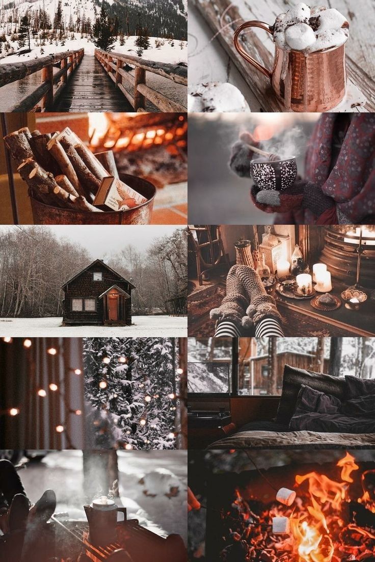 Winter collage. Christmas aesthetic, Christmas wallpaper, Winter christmas