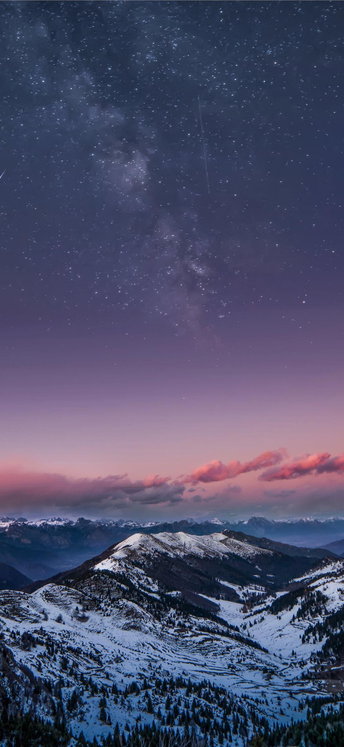 Mountain Milky Way #earth #star #dolomites #italy #longexposure #longesxposure #natureimage. Landscape wallpaper, iPhone wallpaper mountains, Beautiful wallpaper