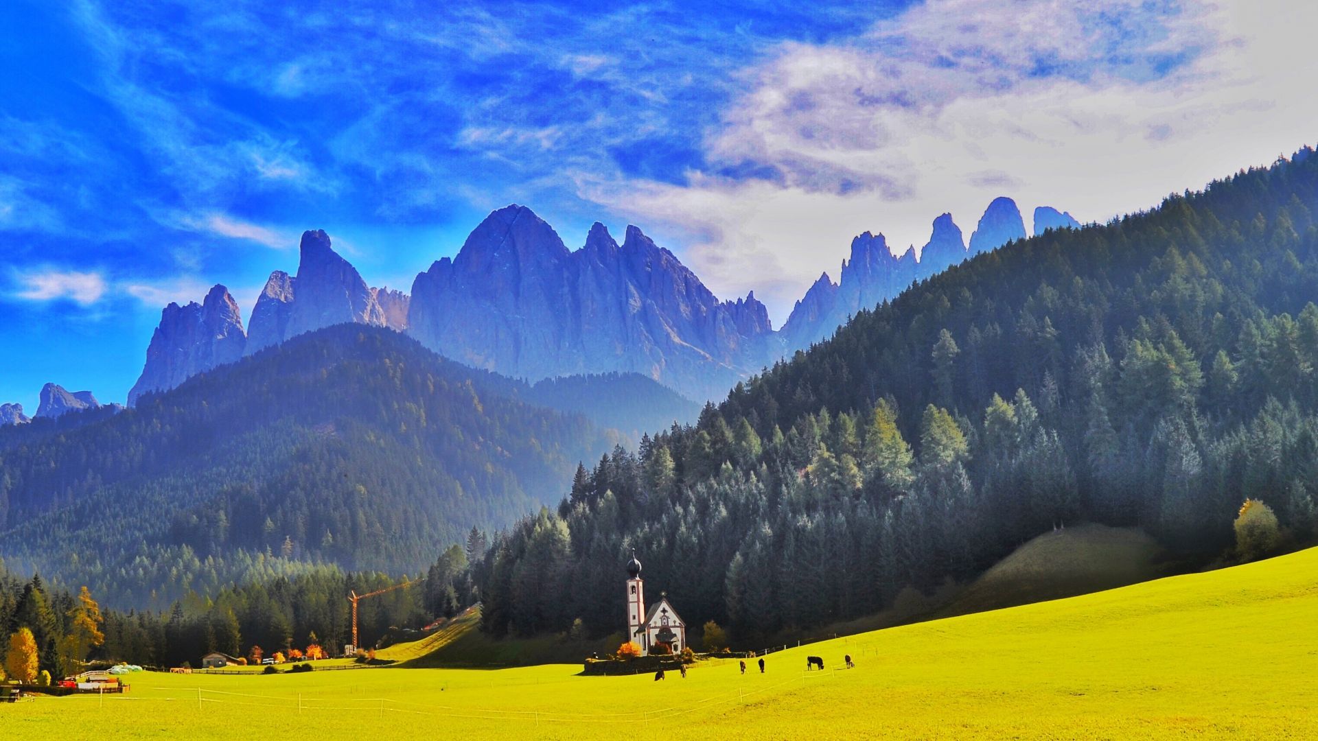 Desktop wallpaper dolomites, italy, landscape, mountains, HD image, picture, background, dc36ce