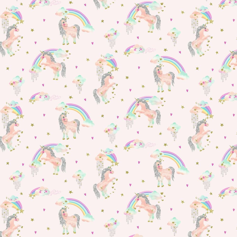 Rainbow Unicorn by Arthouse, Wallpaper Direct