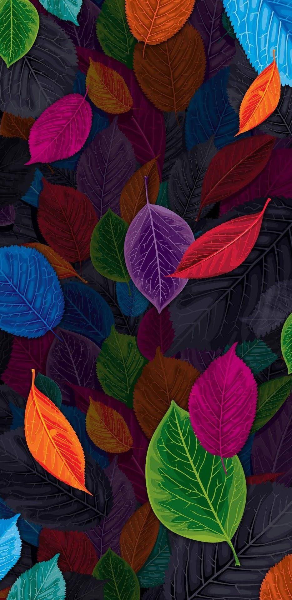 3D Colorful Leaves Android Wallpapers - Wallpaper Cave