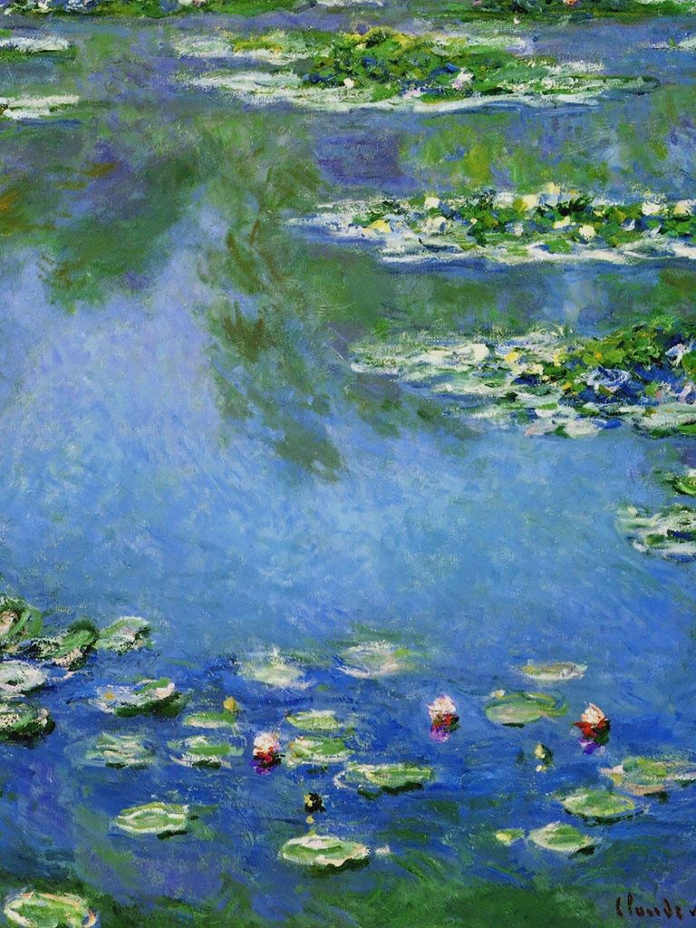Miscellaneous Monet Water Lilies iPhone HD Wallpaper Free